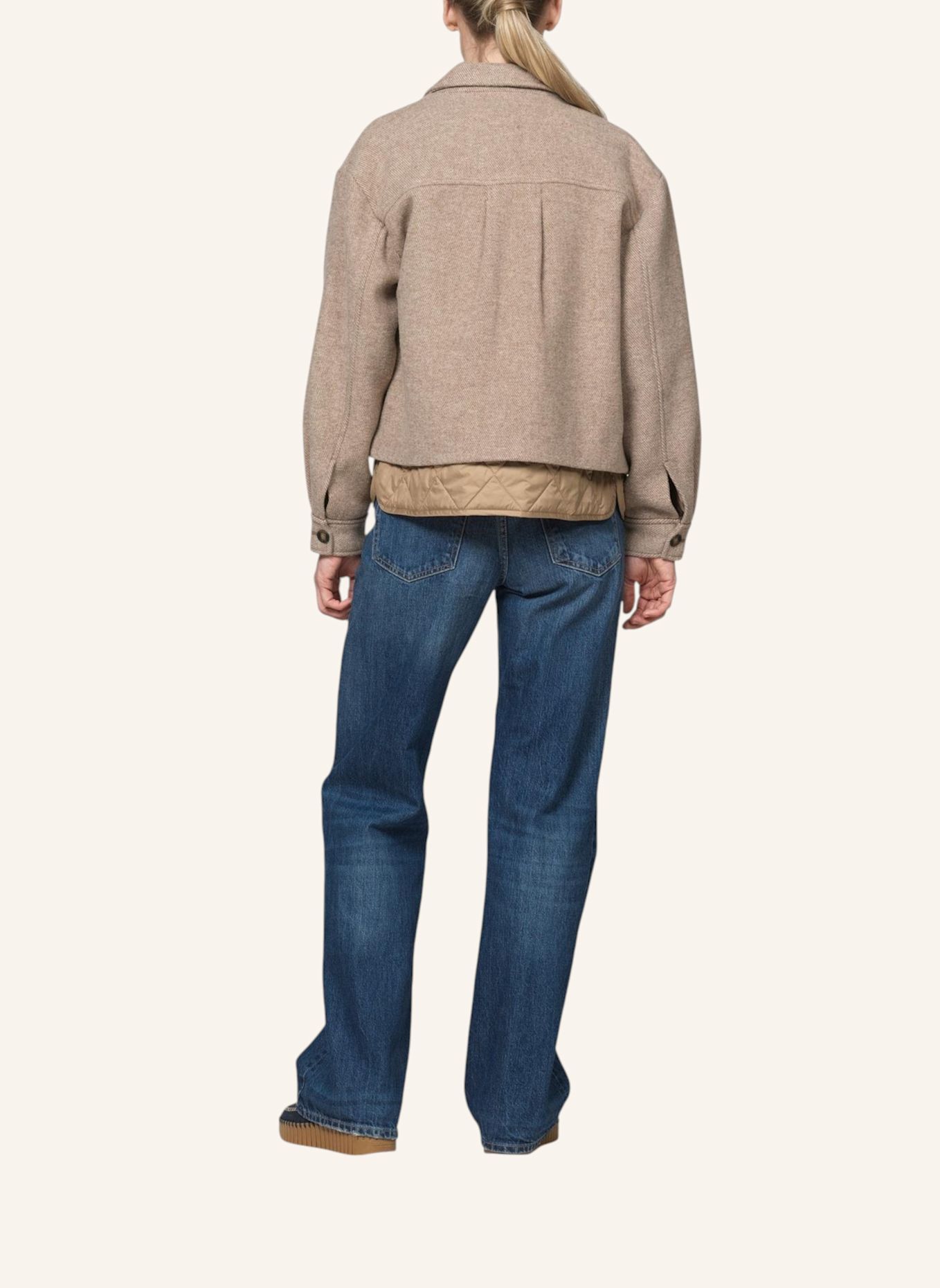 ILSE JACOBSEN Übergangsjacke MELTON01: BEIGE