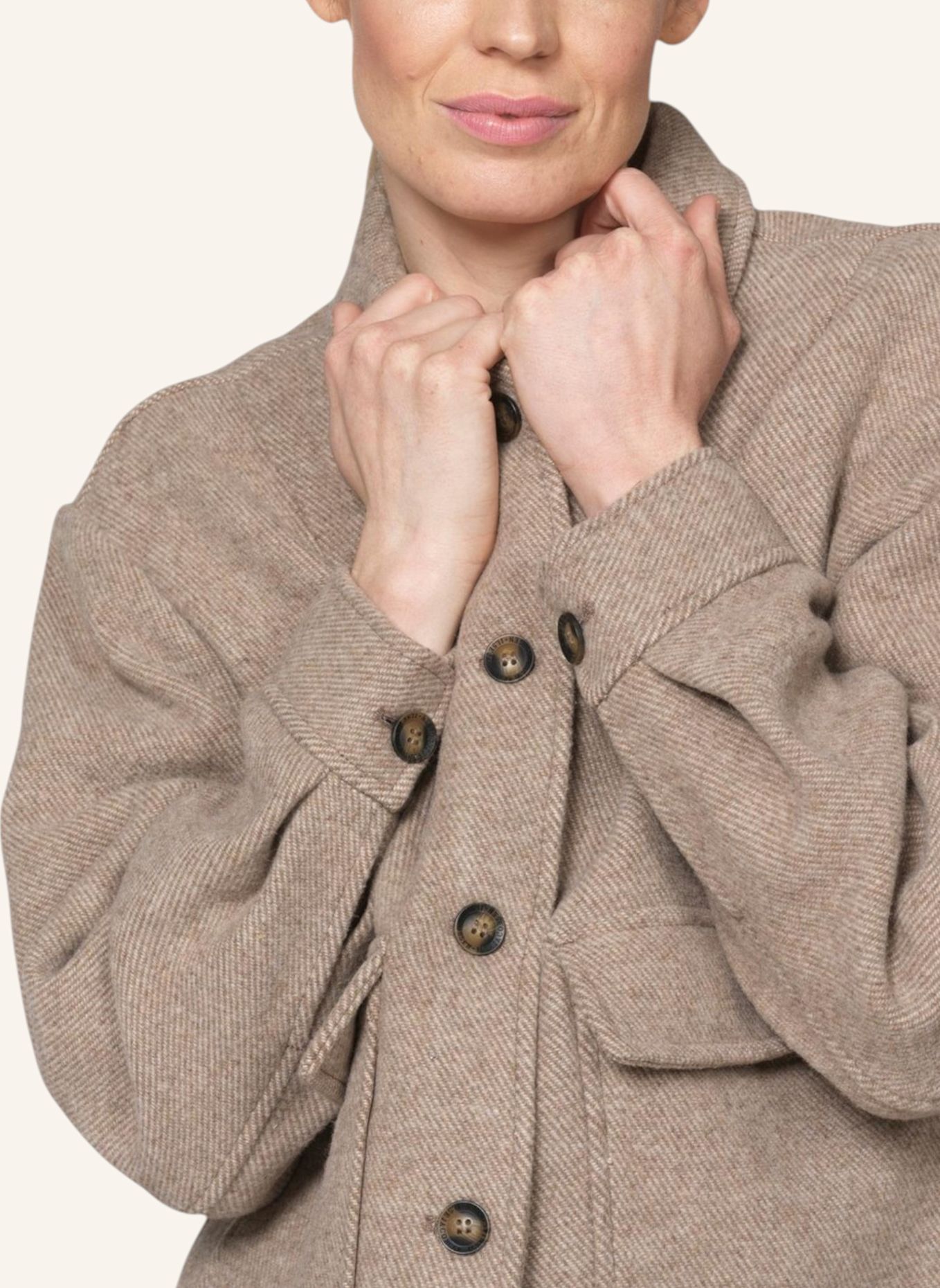 ILSE JACOBSEN Übergangsjacke MELTON01: BEIGE