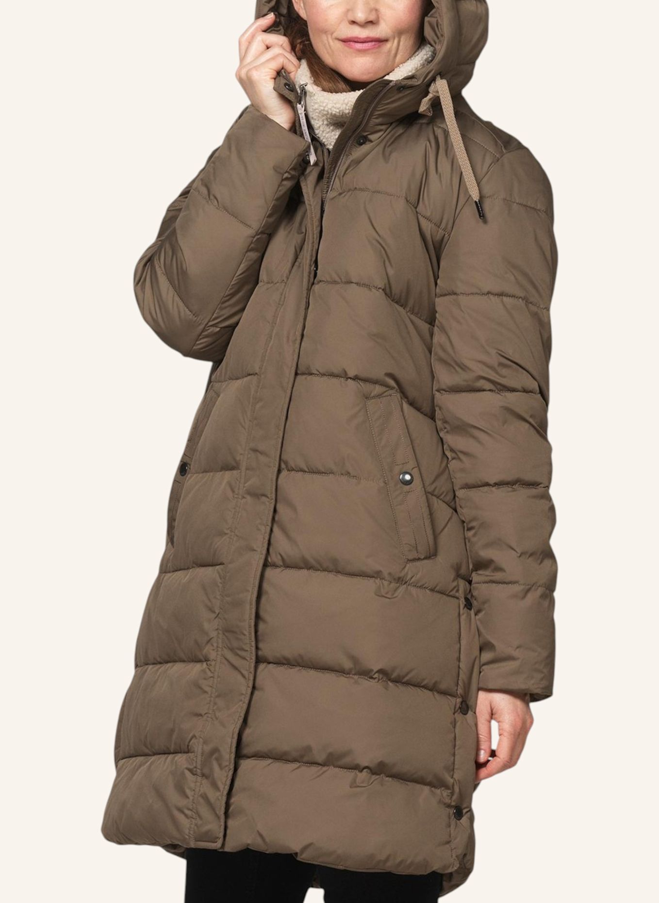 ILSE JACOBSEN Wintersteppmantel PEPPY10: DUNKELBRAUN