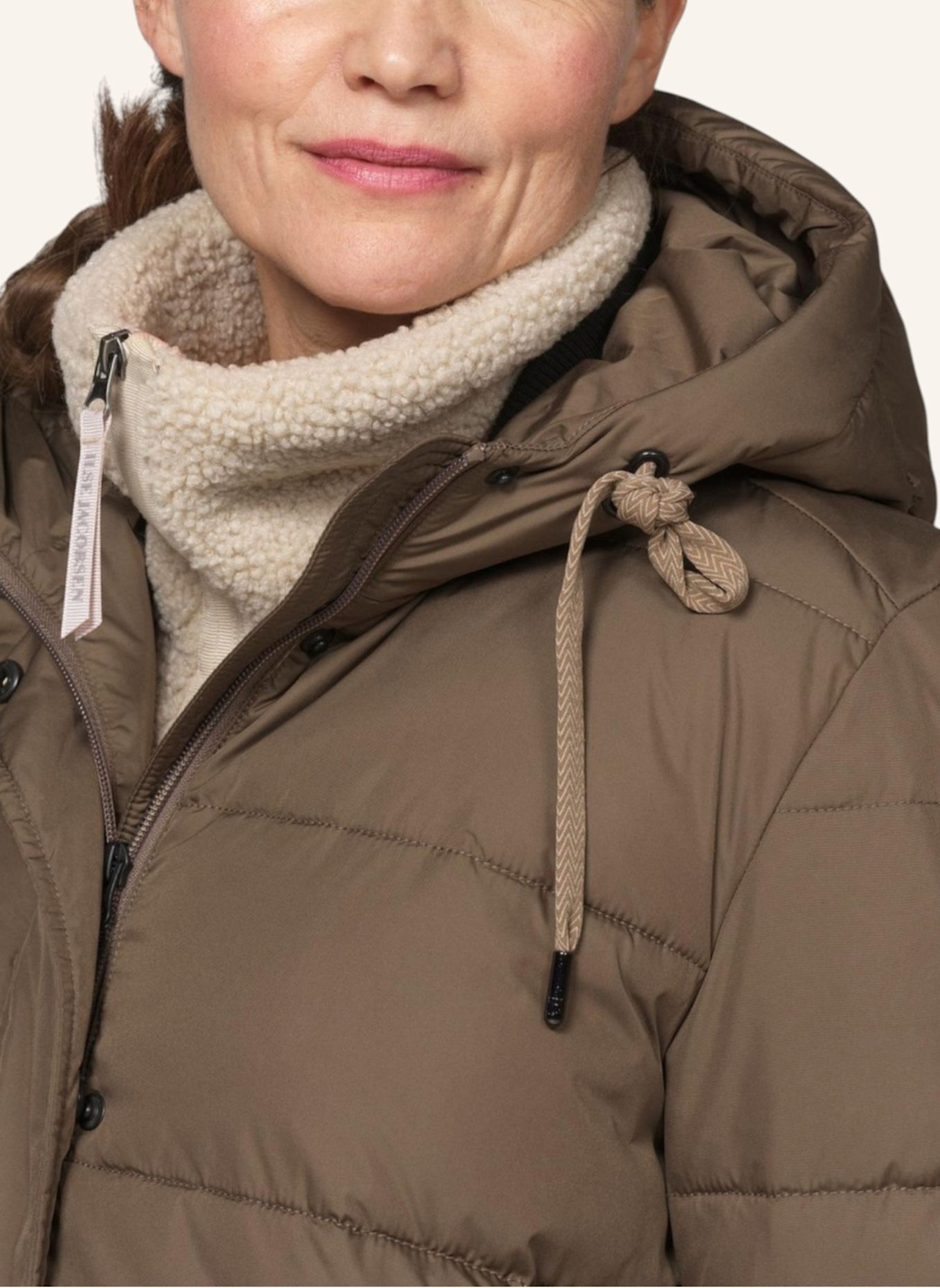 ILSE JACOBSEN Wintersteppmantel PEPPY10: DUNKELBRAUN