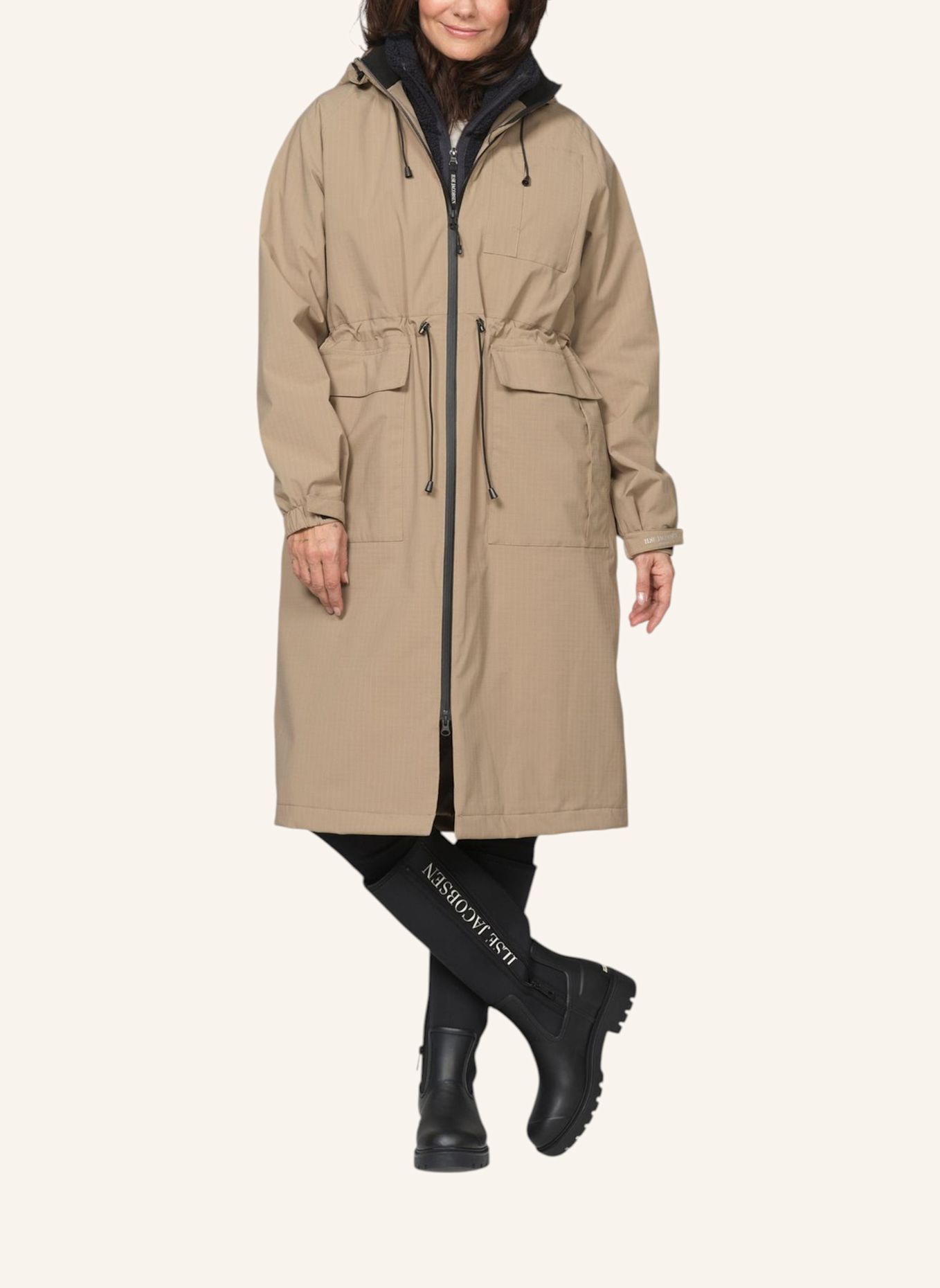 ILSE JACOBSEN Regenmantel THERMAL01: BEIGE