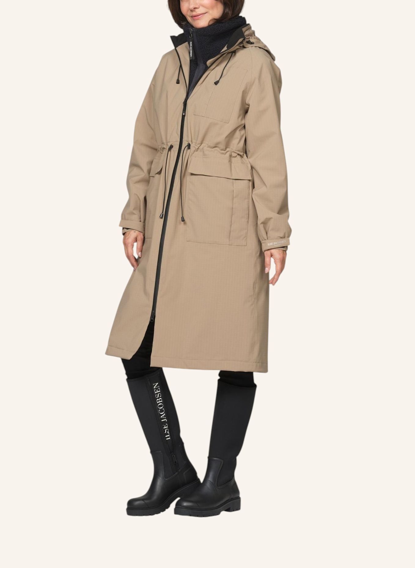 ILSE JACOBSEN Regenmantel THERMAL01: BEIGE