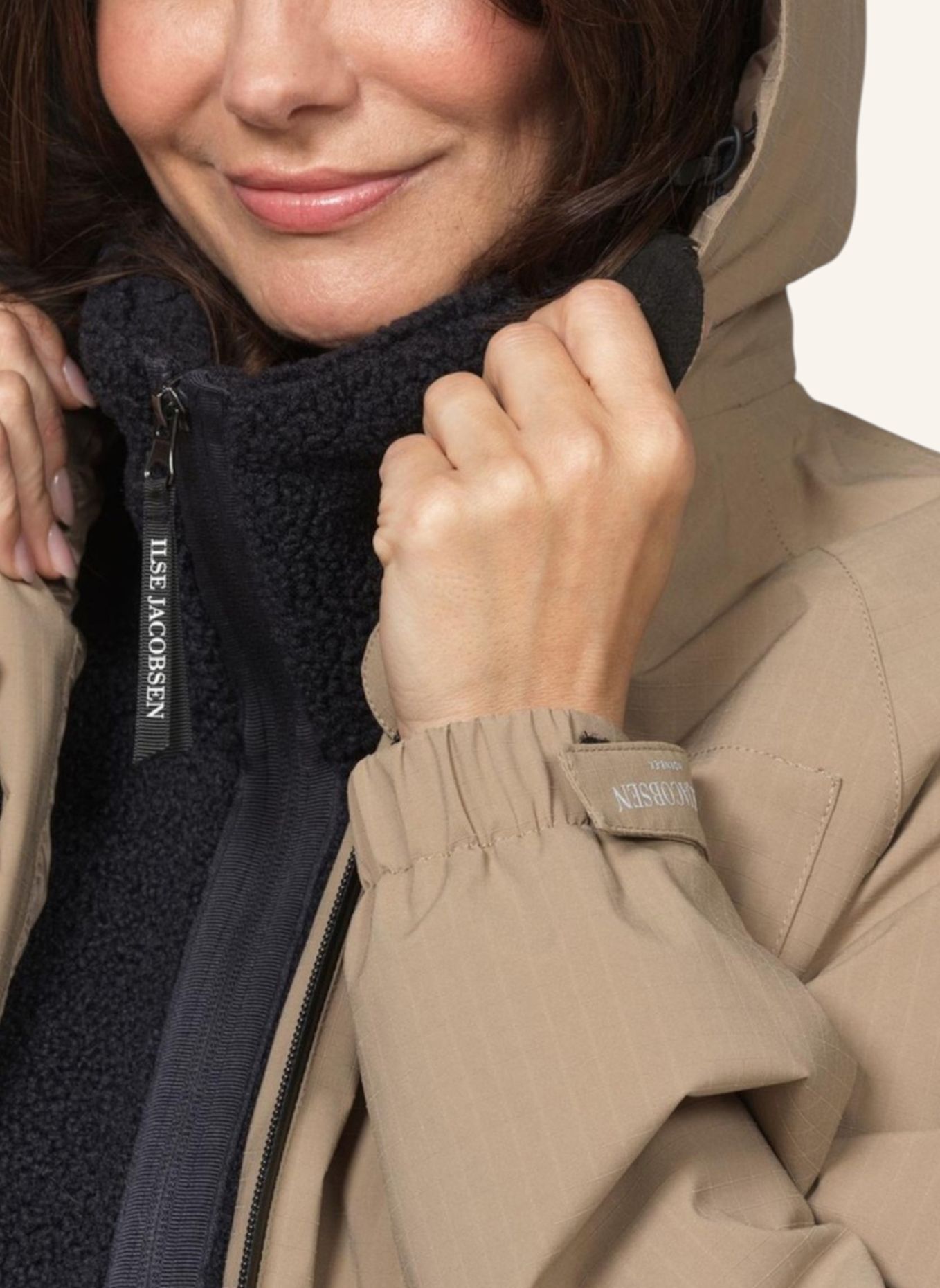 ILSE JACOBSEN Regenmantel THERMAL01: BEIGE