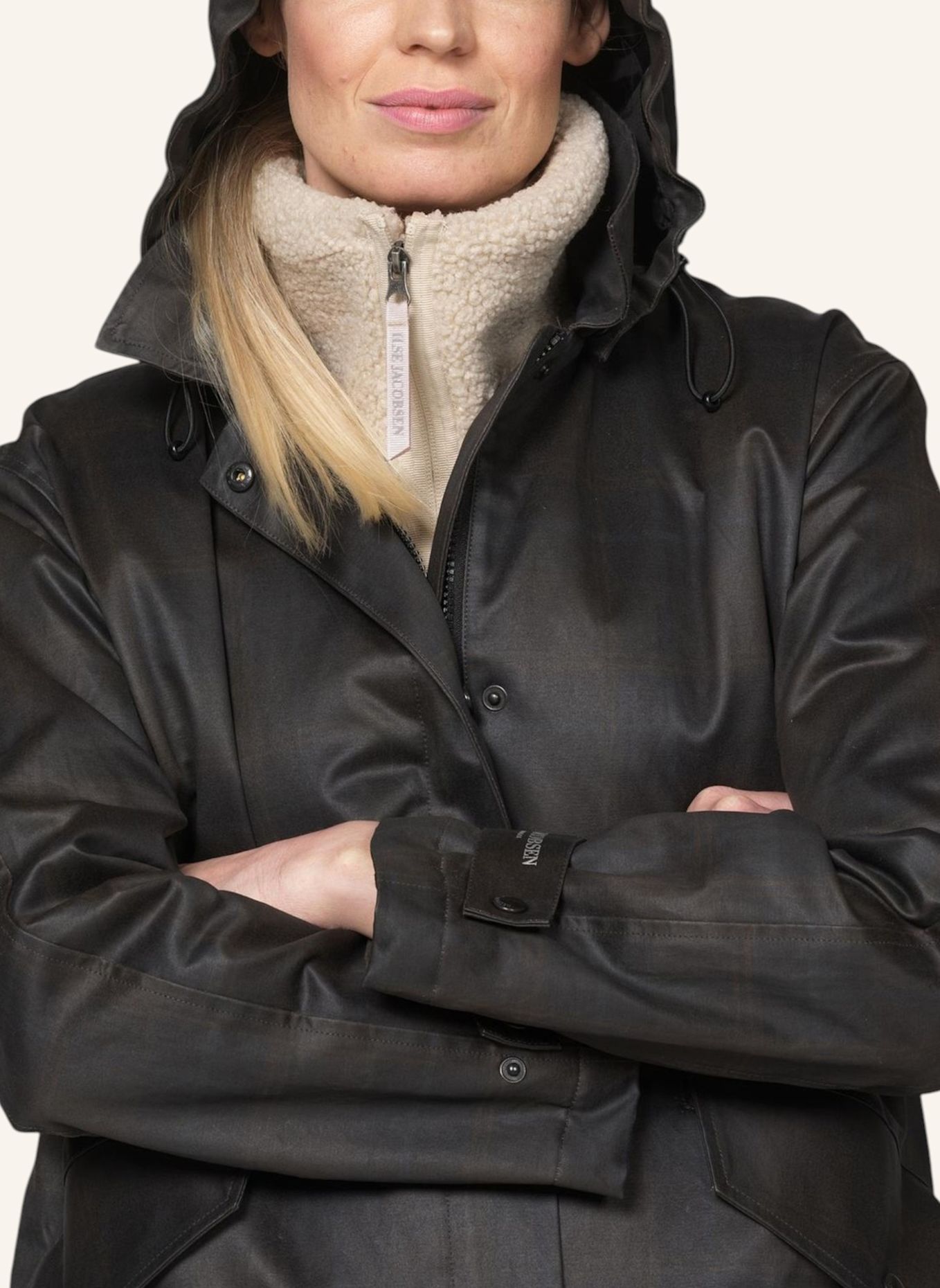 ILSE JACOBSEN Übergangsmantel LAND01: DUNKELBRAUN
