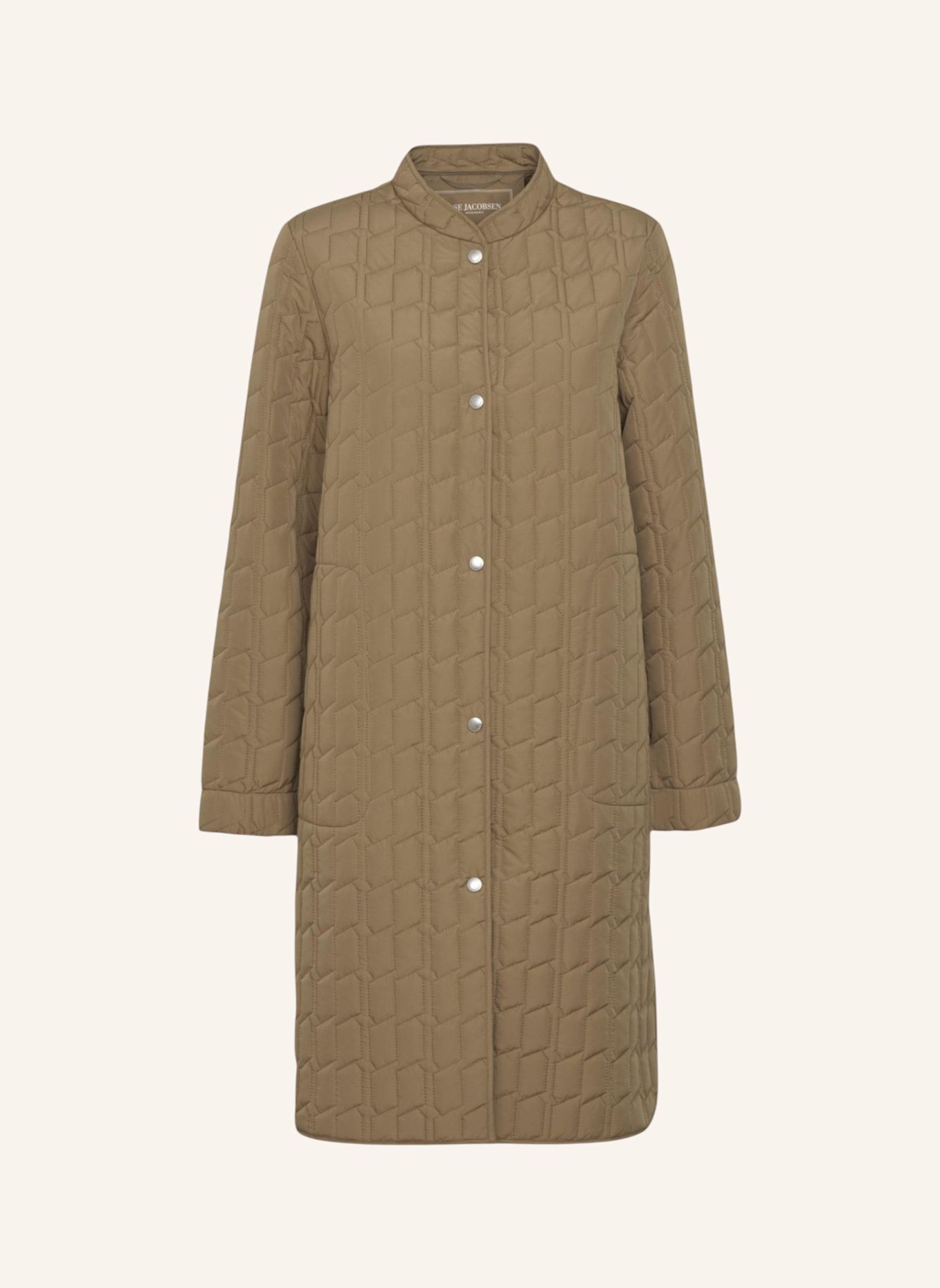 ILSE JACOBSEN Steppmantel LINE01: BRAUN