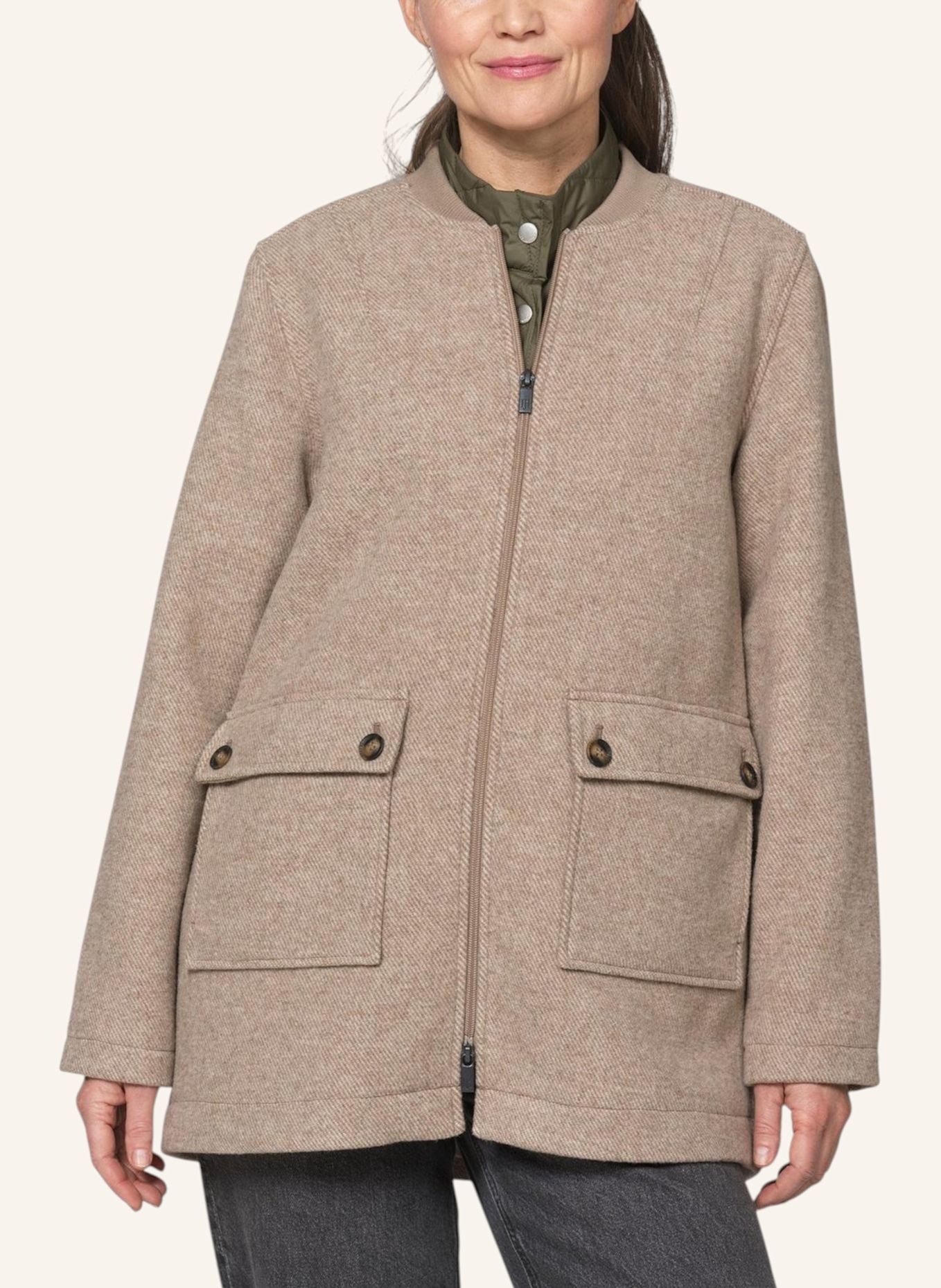 ILSE JACOBSEN Übergangsjacke MELTON02: BEIGE