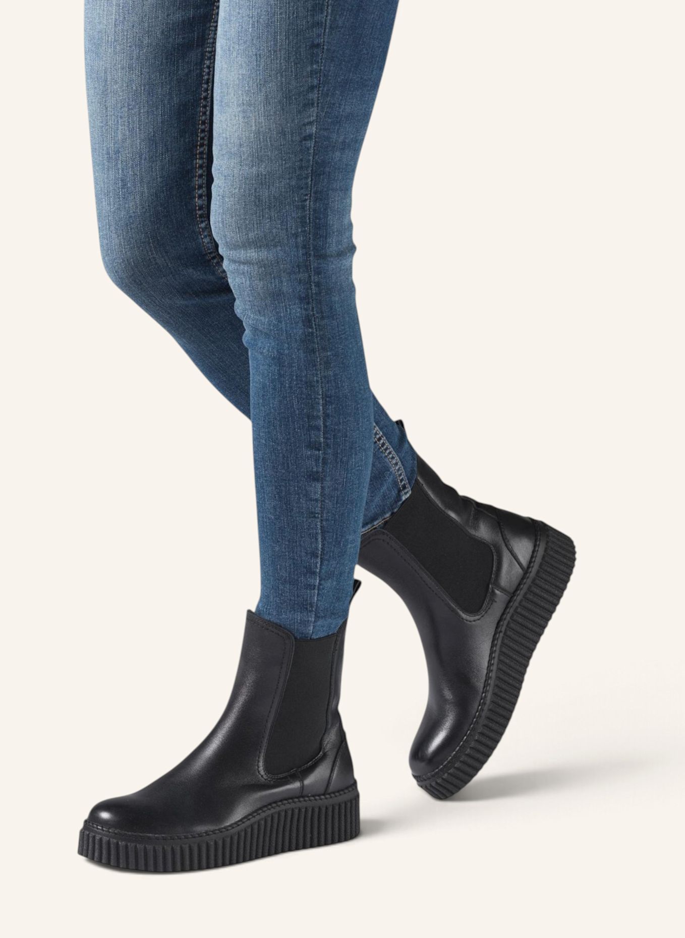 ILSE JACOBSEN Chelsea Boots CALIRA05: SCHWARZ