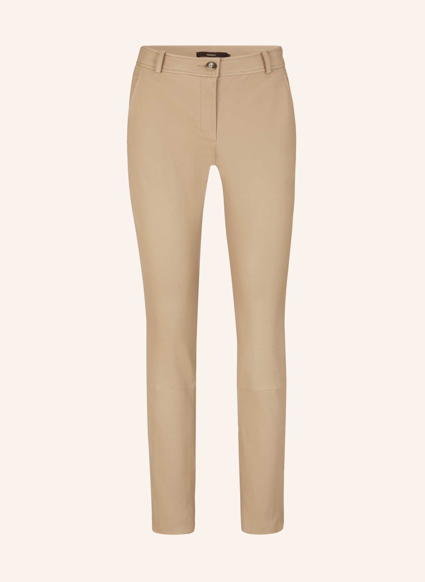 windsor. Lederhose in beige