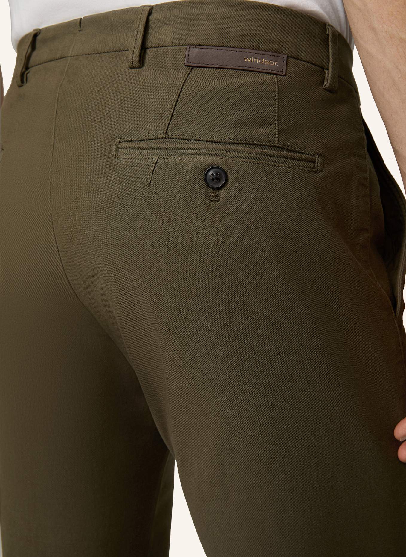 windsor. Hose Slim Fit, Farbe: OLIV (Bild 4)