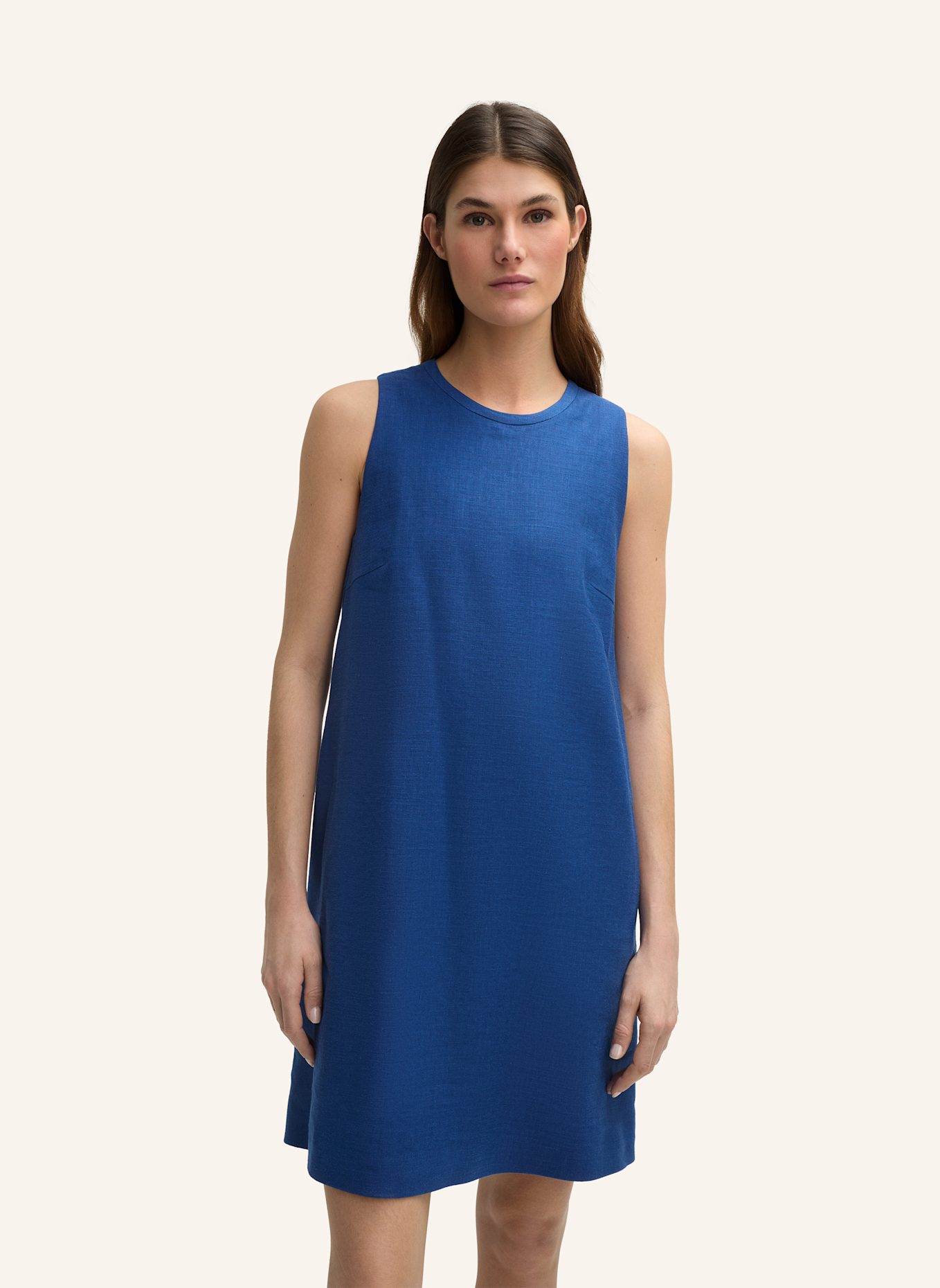 windsor. Kleid mit Leinen: BLAU