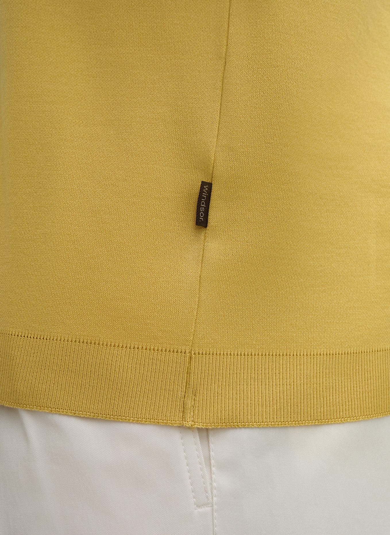 windsor. Strickshirt FLORO: GELB