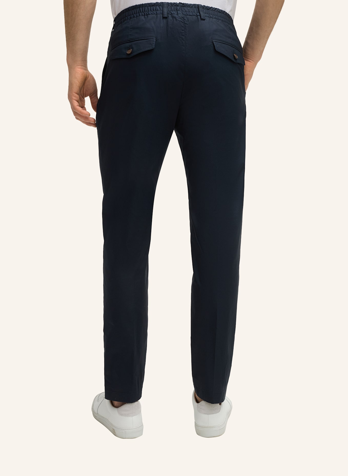 windsor. Bundfaltenhose Shaped Fit: DUNKELBLAU