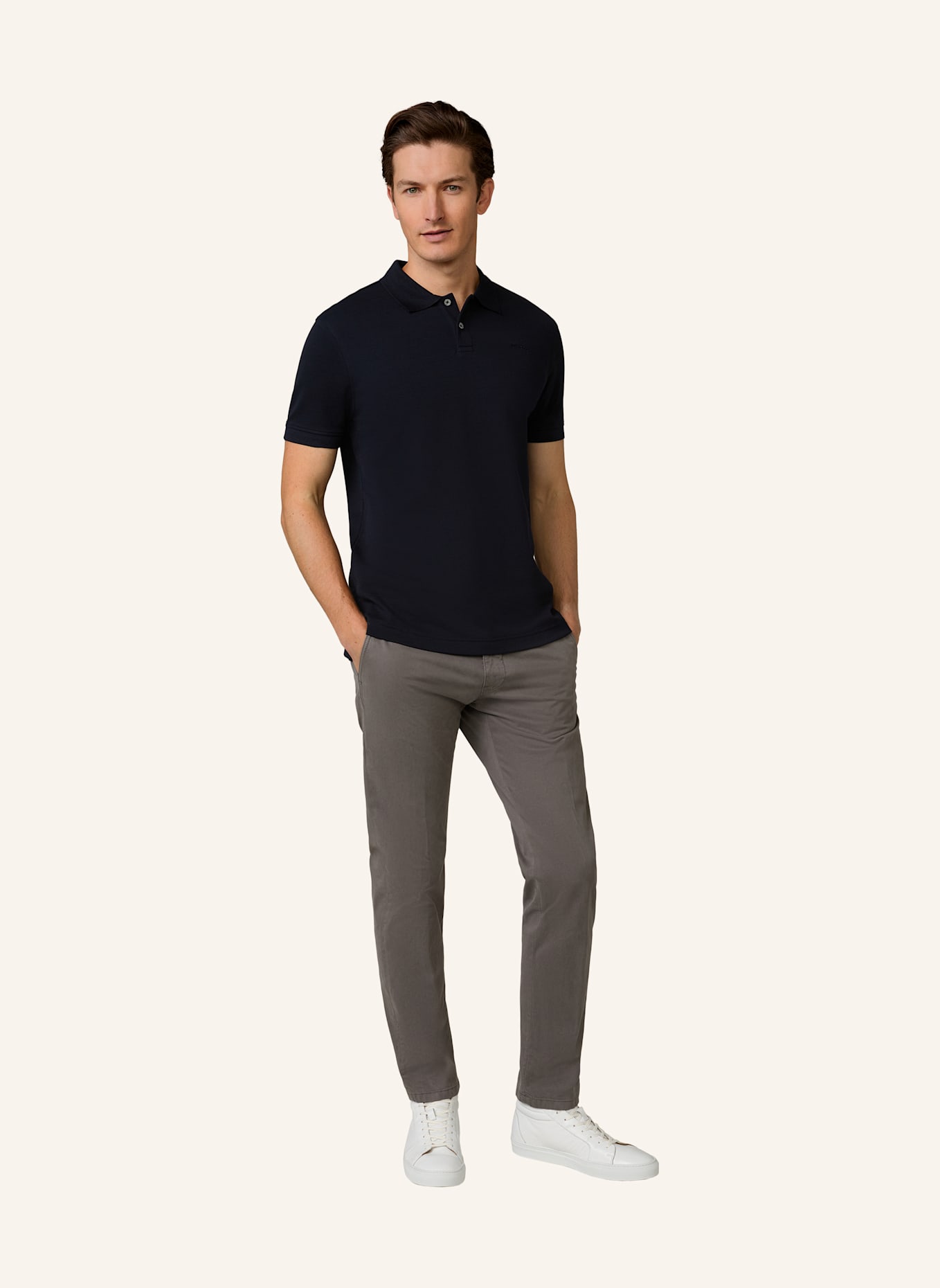 windsor. Poloshirt: DUNKELBLAU