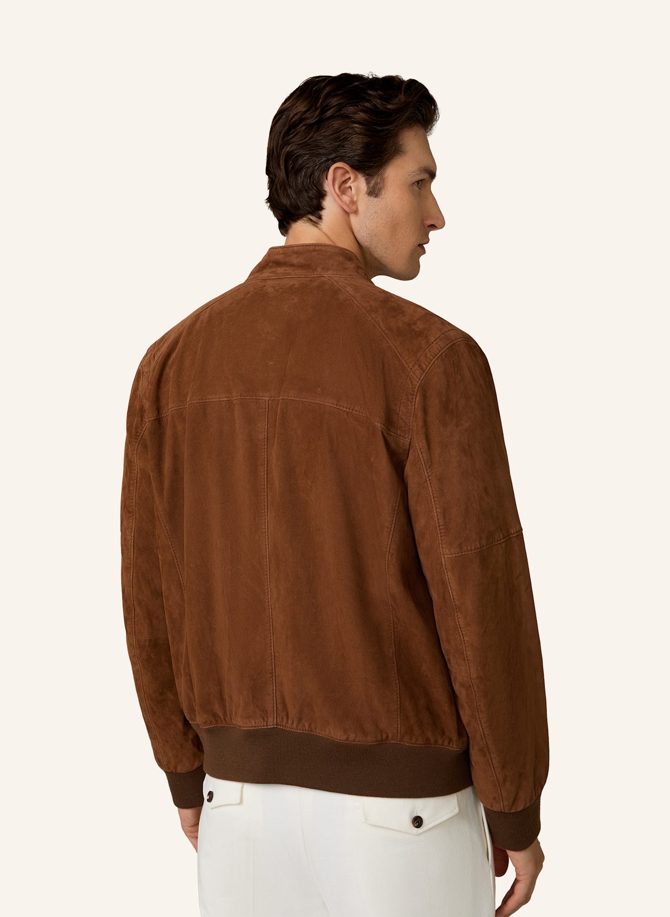 windsor. Lederblouson: CAMEL