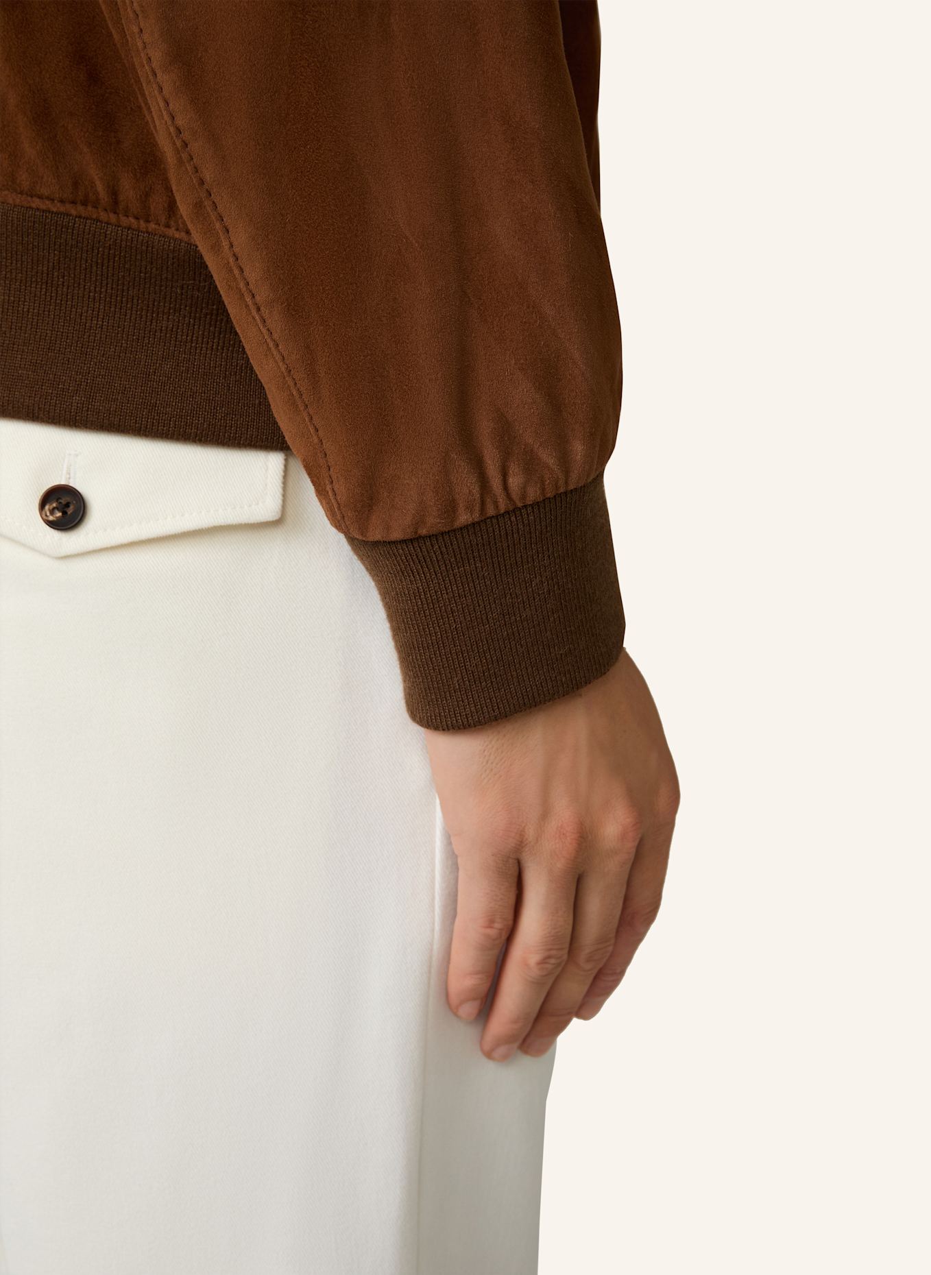 windsor. Lederblouson: CAMEL