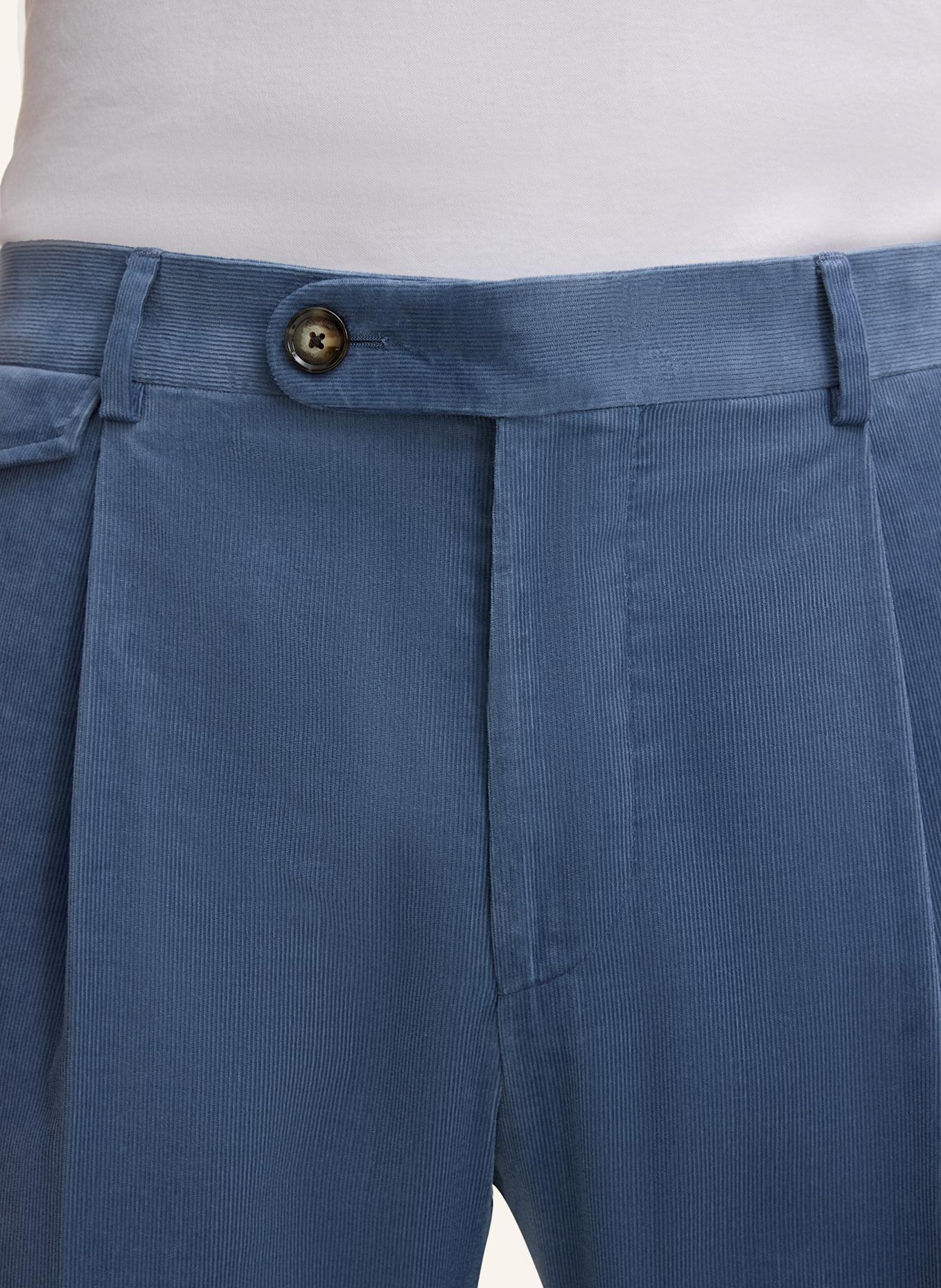 windsor. Anzughose SILVI Shaped Fit aus Cord: BLAU