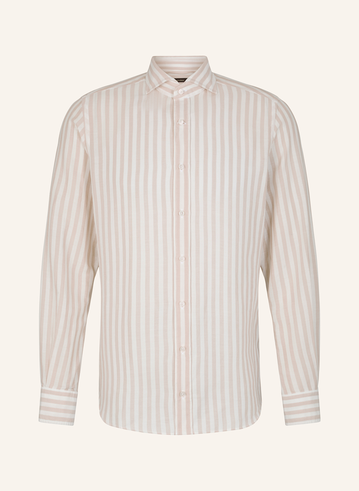 windsor. Hemd LANO-W Regular Fit: BEIGE/ WEISS