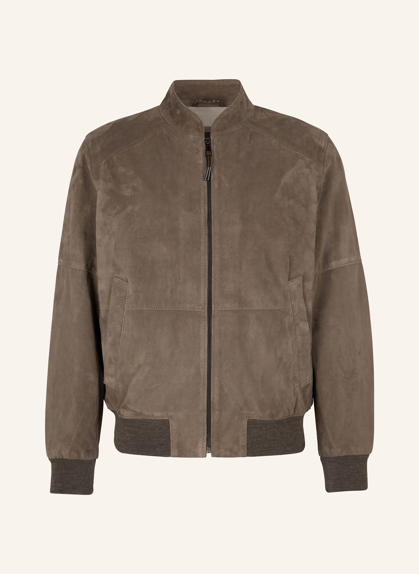 windsor. Lederblouson: GRAU