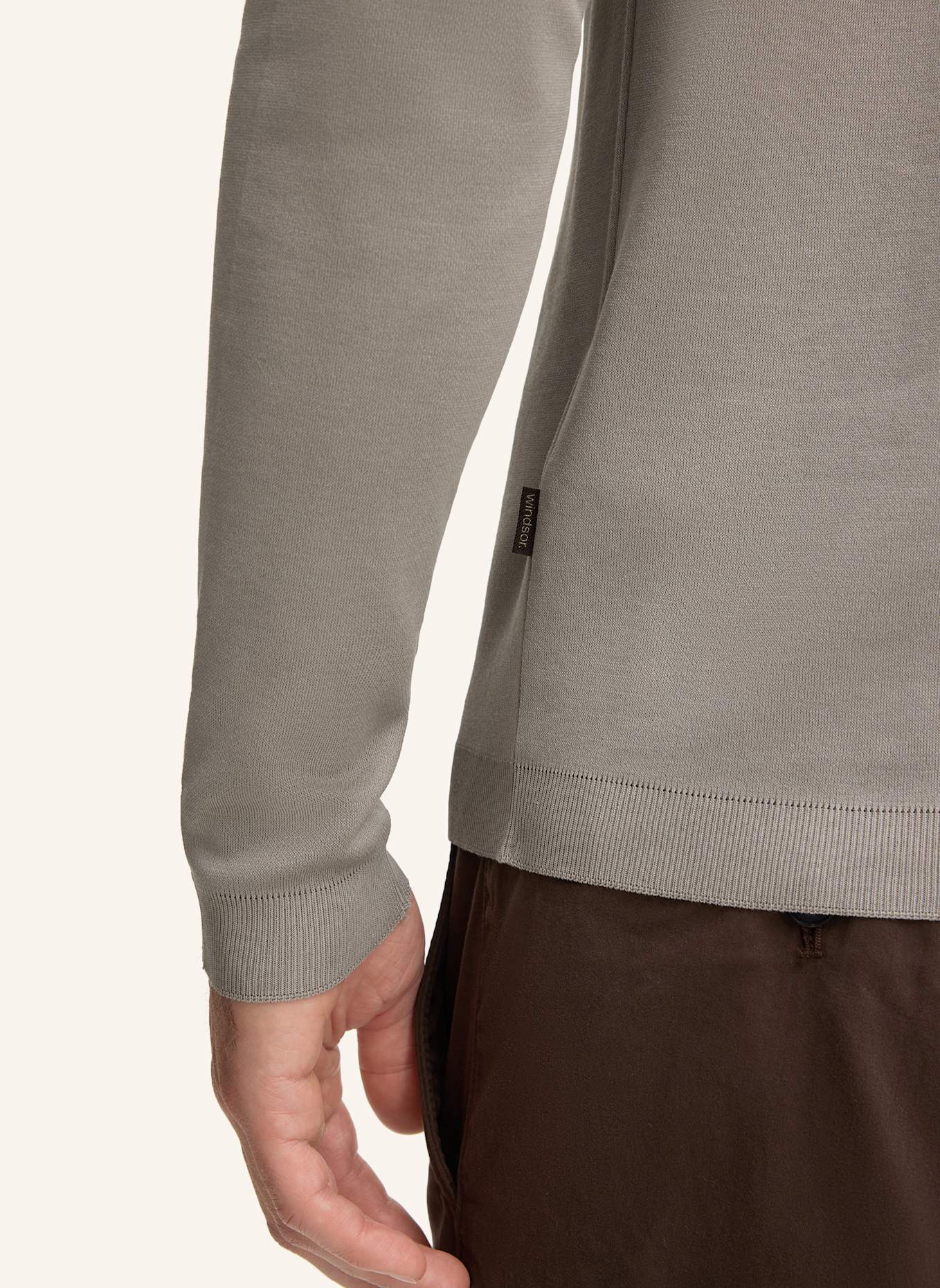 windsor. Poloshirt: GRAU