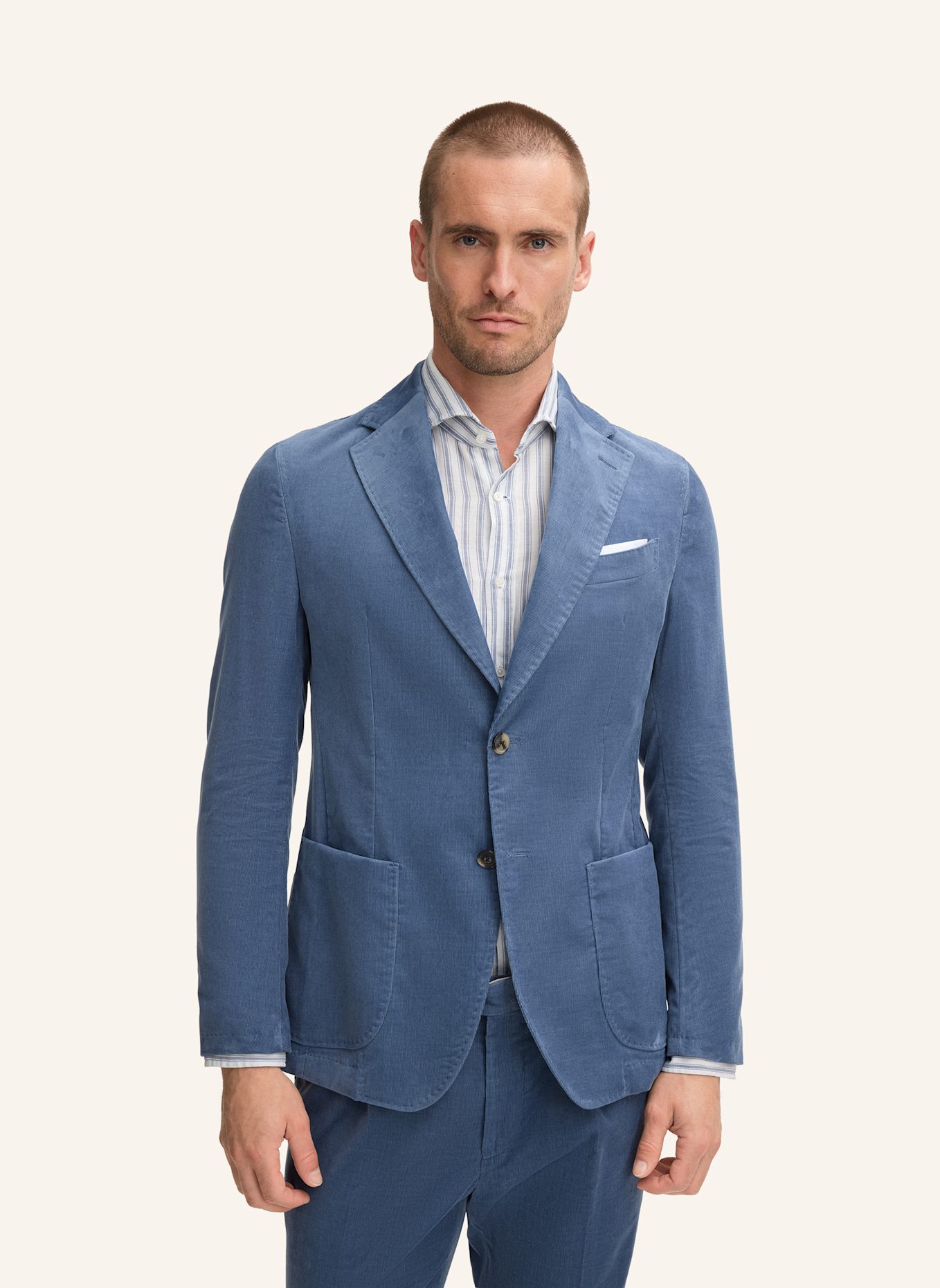 windsor. Anzugsakko GIO Shaped Fit aus Cord: BLAU