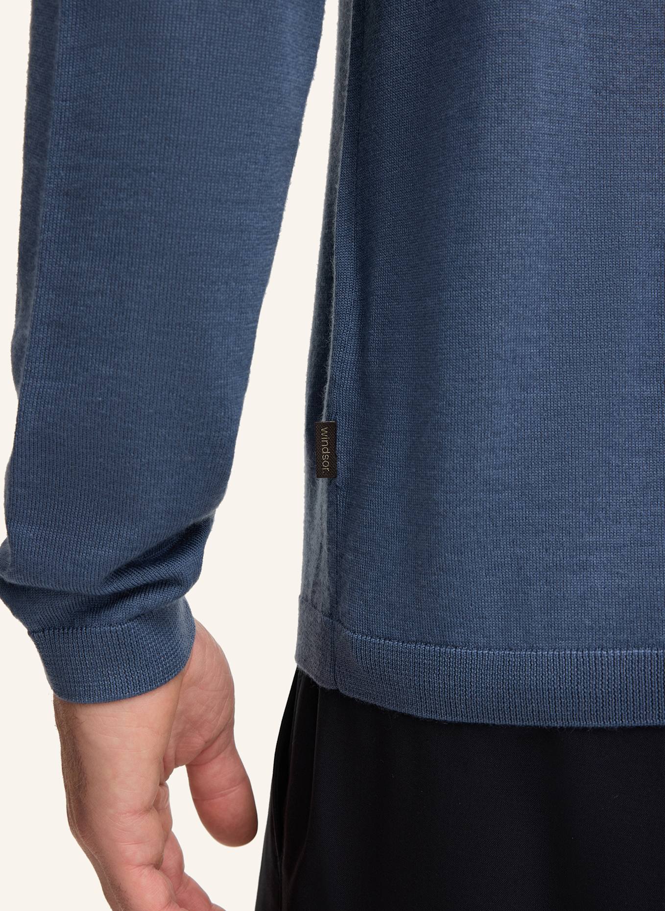 windsor. Strickpullover: BLAU