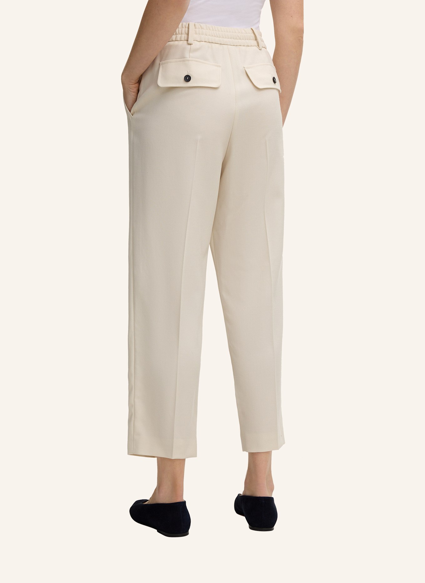 windsor. Bundfaltenhose: CREME