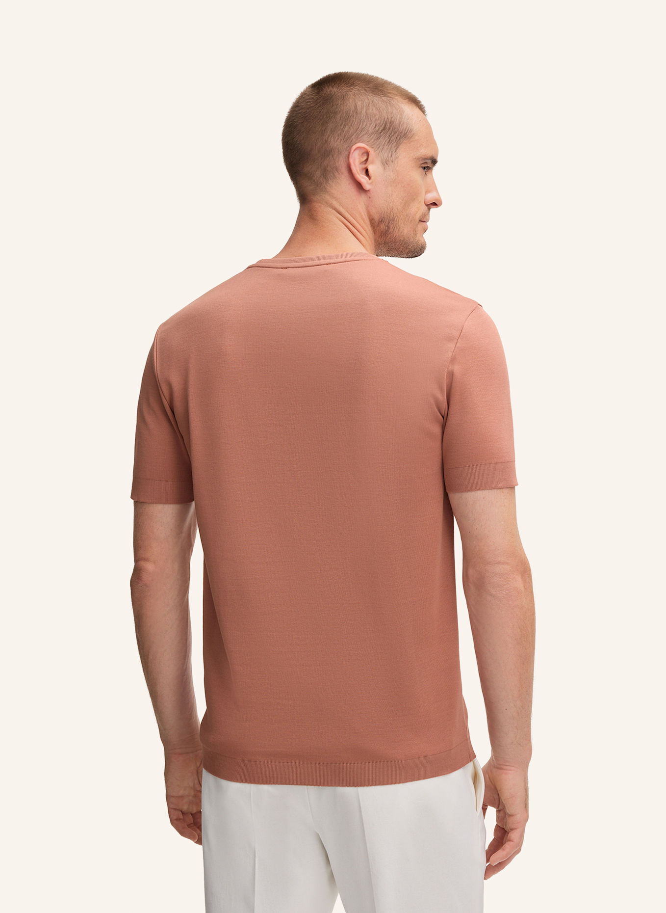 windsor. Strickshirt FLORO: ROT/ BRAUN