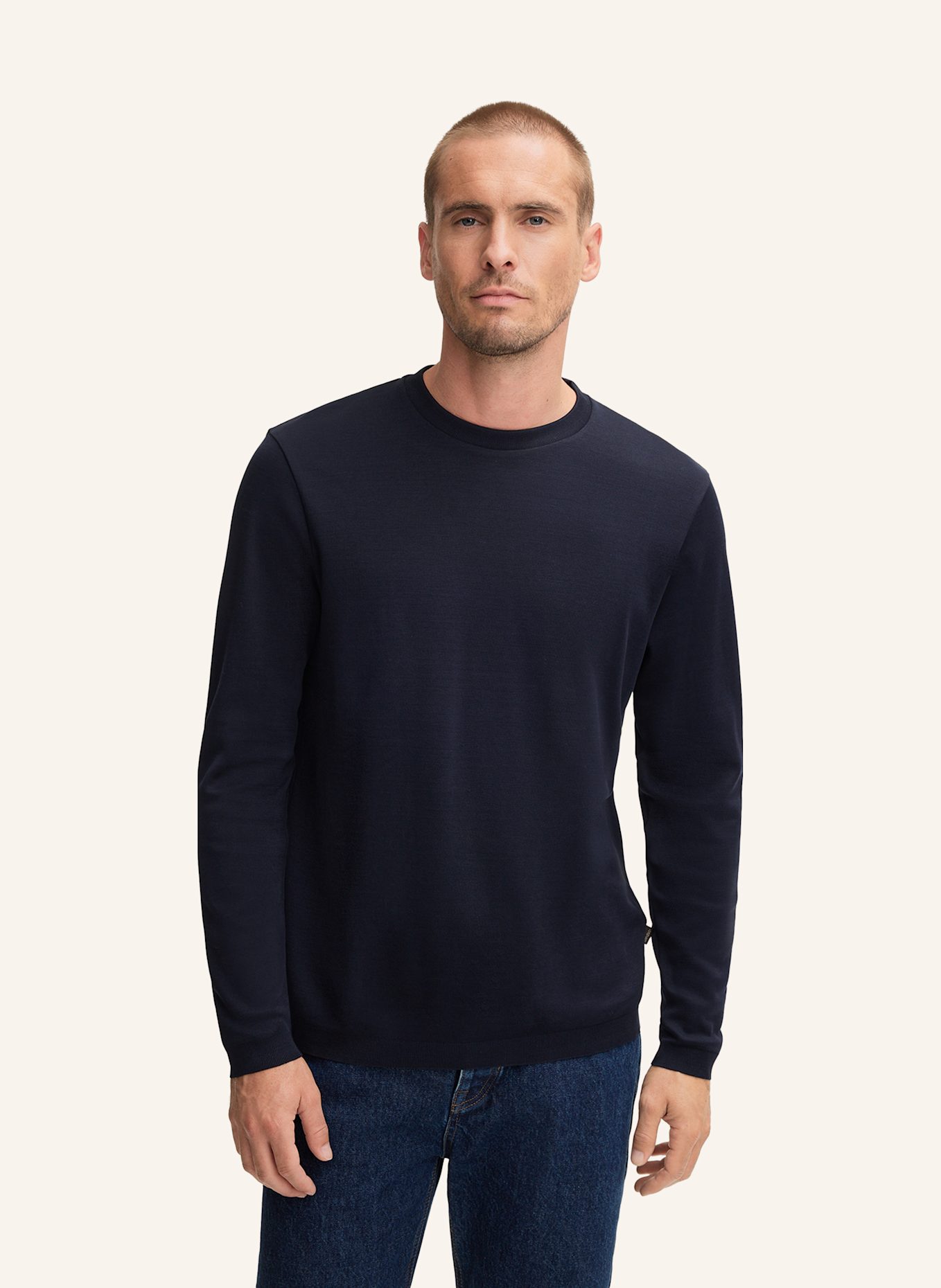 windsor. Longsleeve: DUNKELBLAU