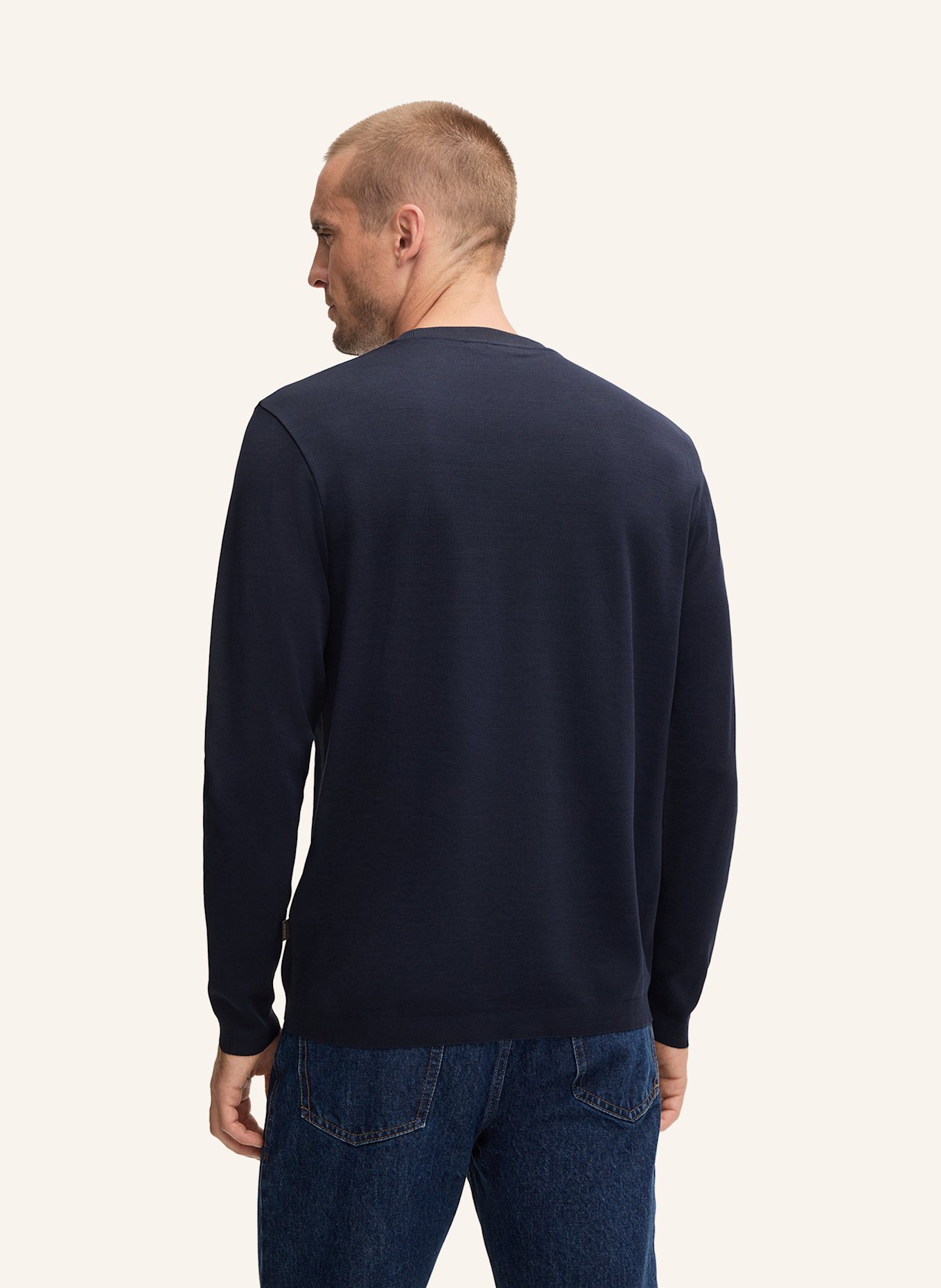 windsor. Longsleeve: DUNKELBLAU