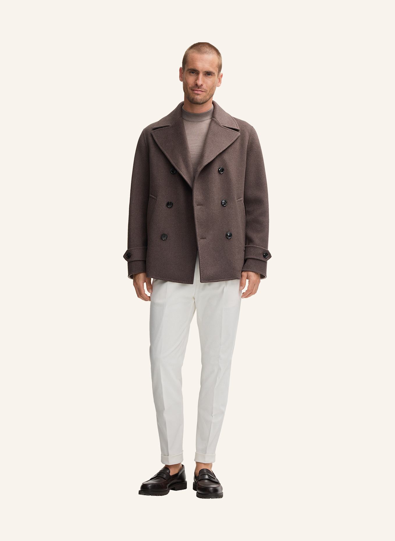 windsor. Caban-Jacke: BRAUN