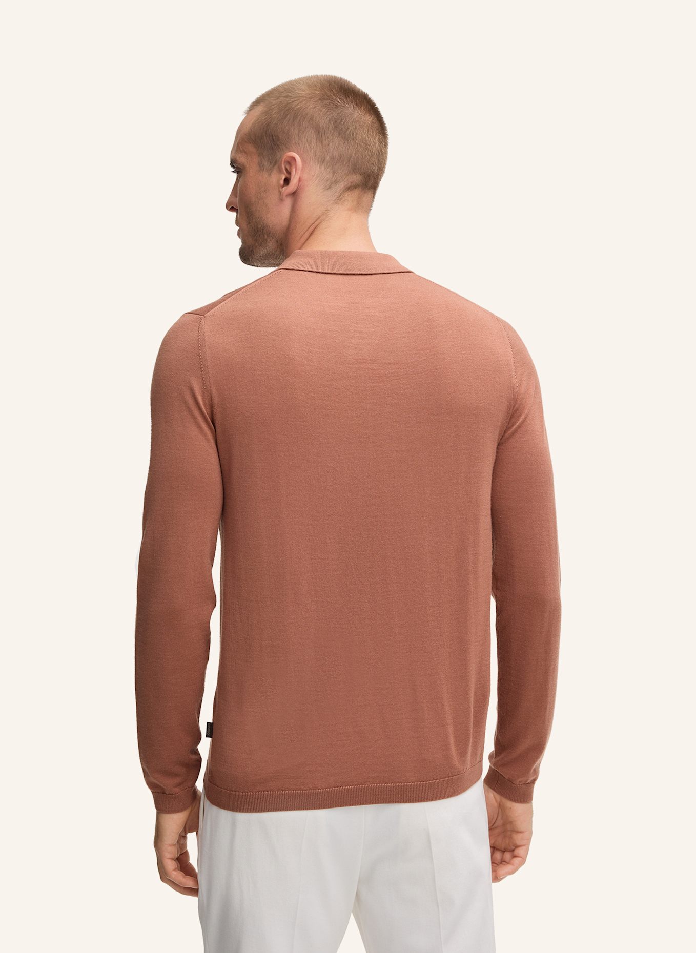 windsor. Strickpullover: ROT/ BRAUN