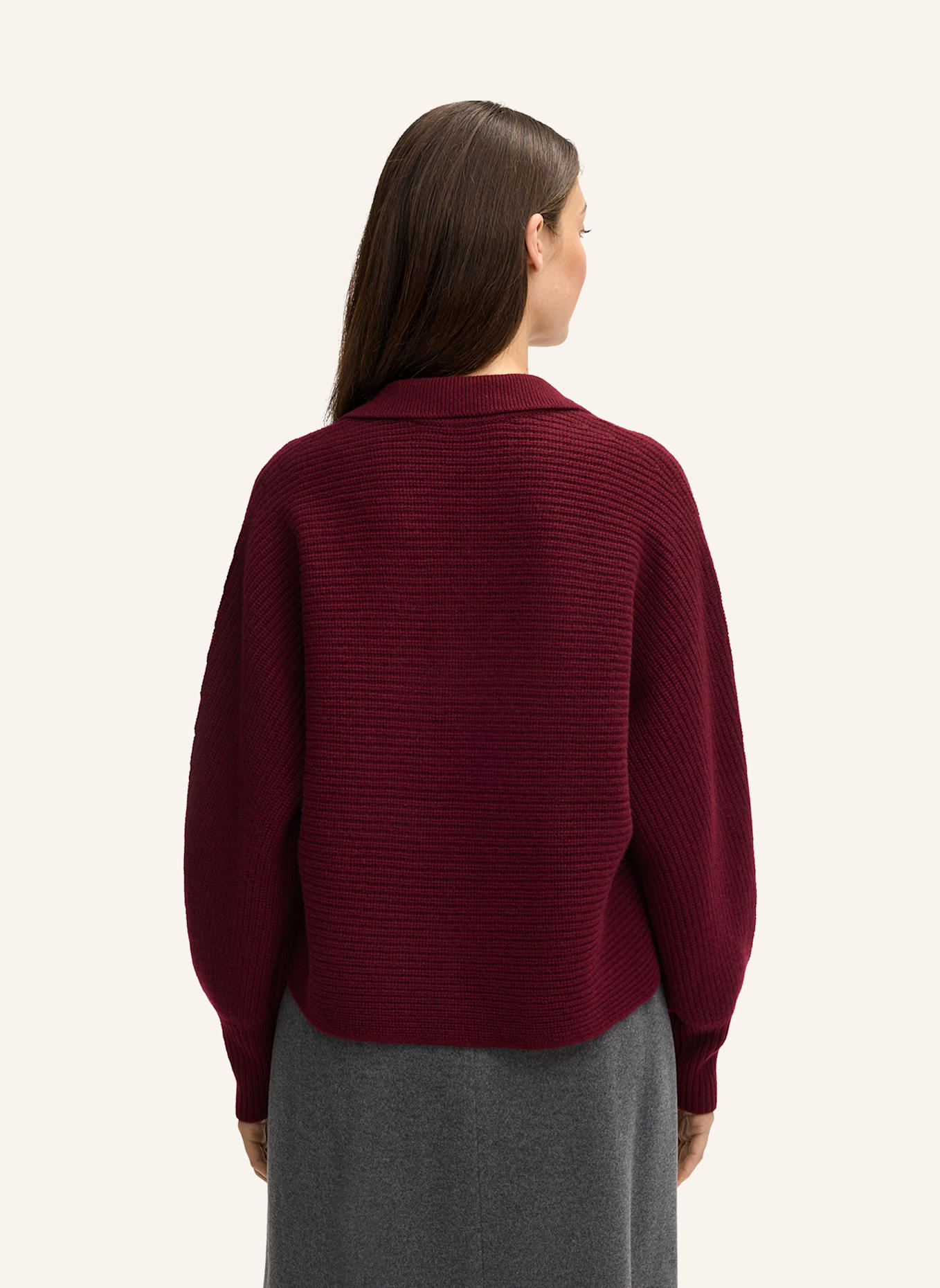 windsor. Strickpullover: ROT