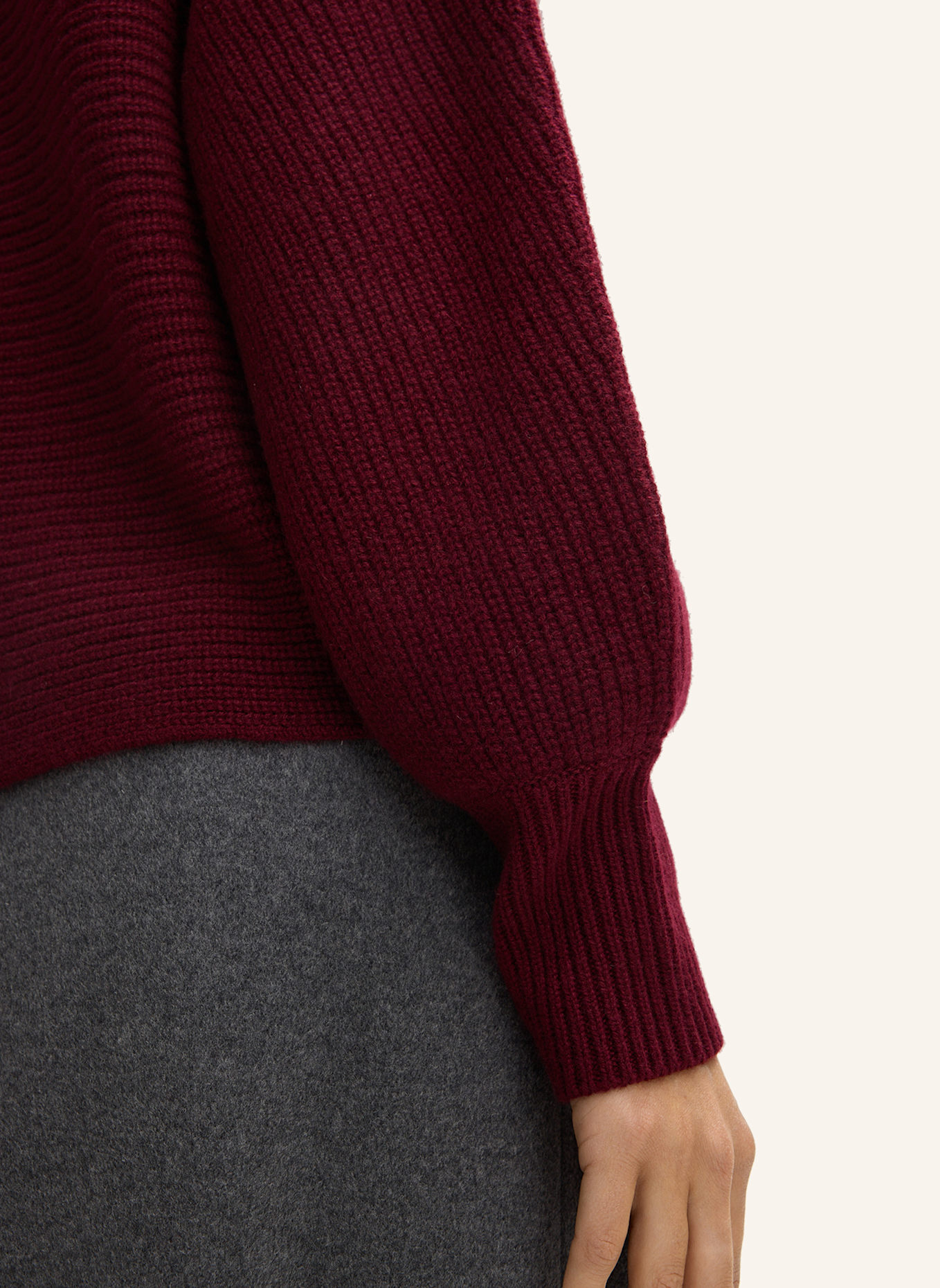 windsor. Strickpullover: ROT
