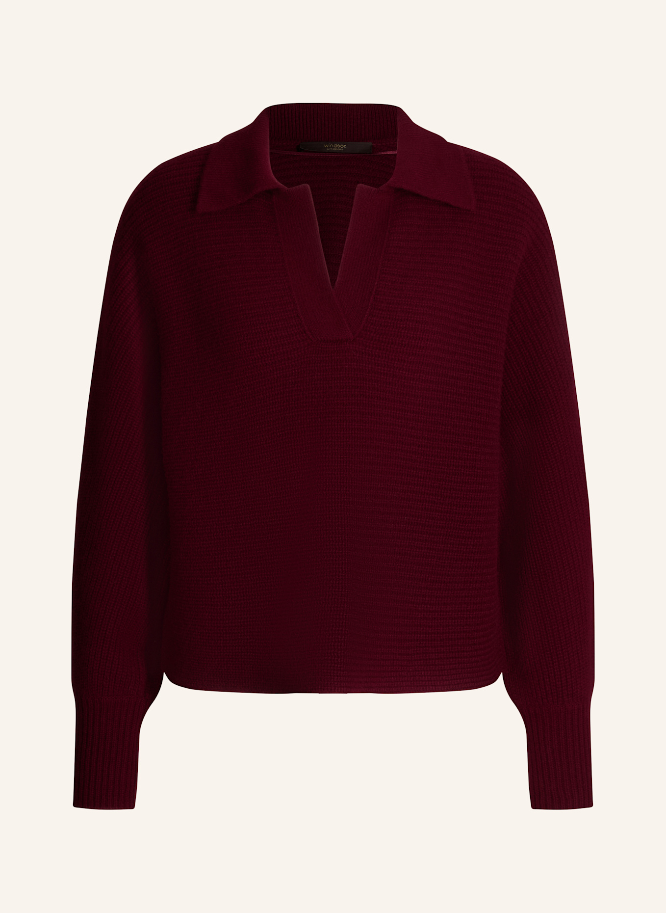 windsor. Strickpullover: ROT