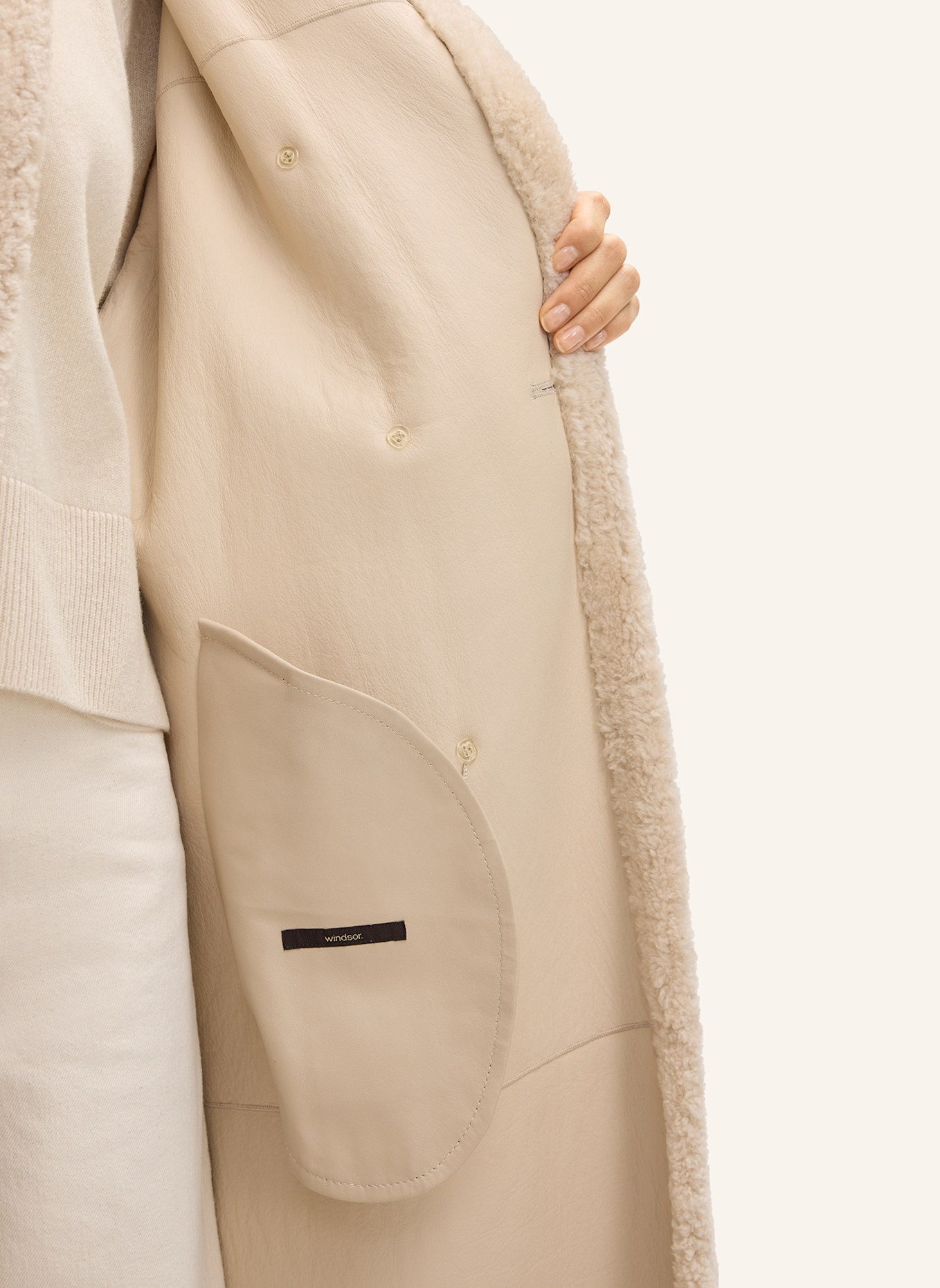 windsor. Ledermantel: BEIGE