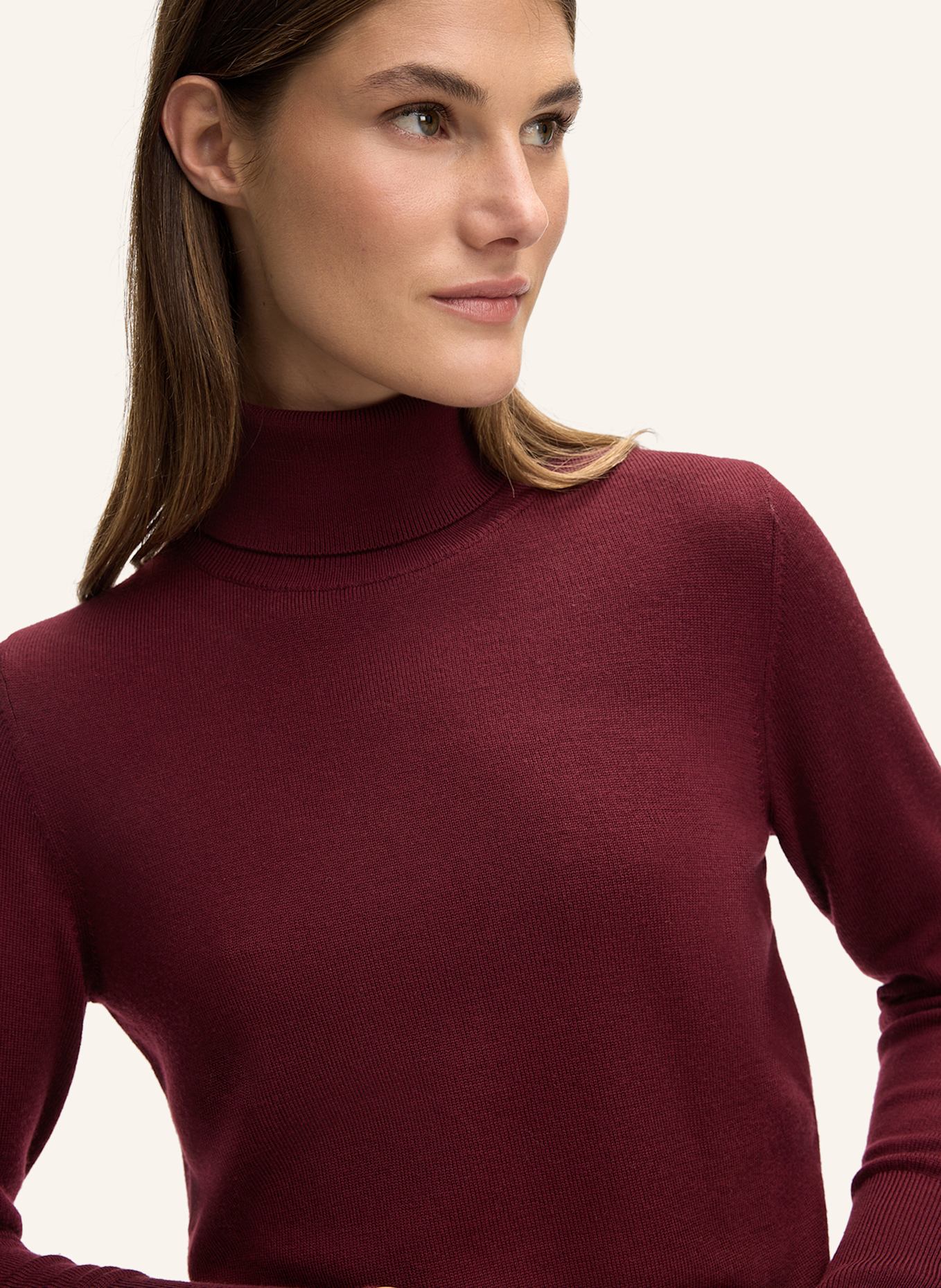 windsor. Rollkragenpullover aus Merinowolle: ROT