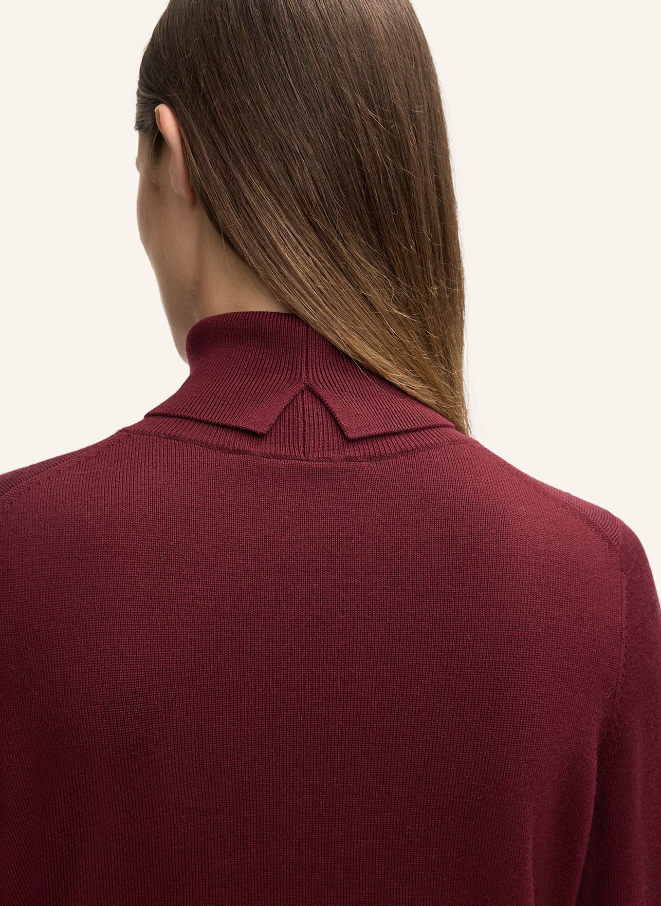 windsor. Rollkragenpullover aus Merinowolle: ROT