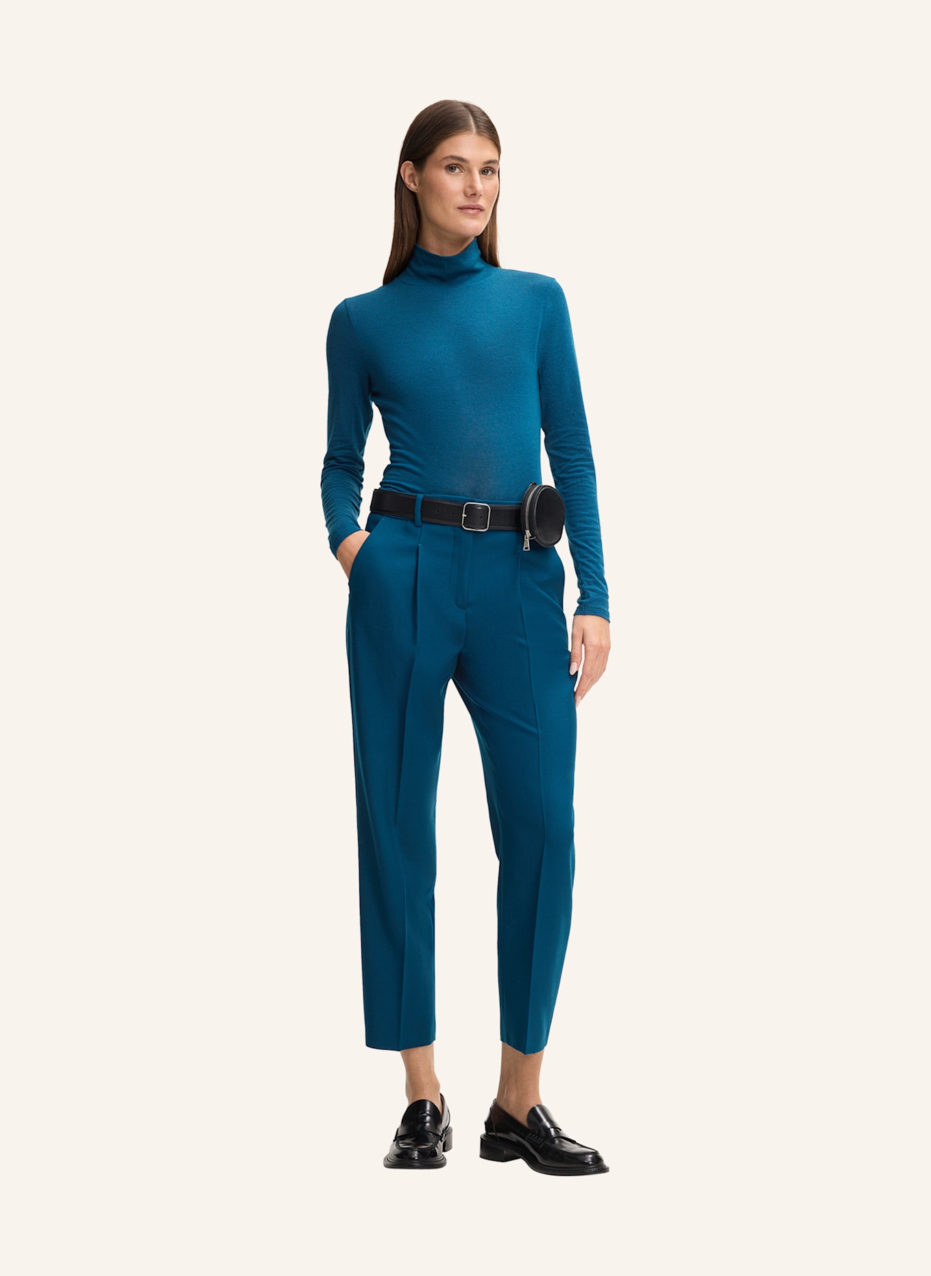 windsor. Rollkragenshirt: PETROL