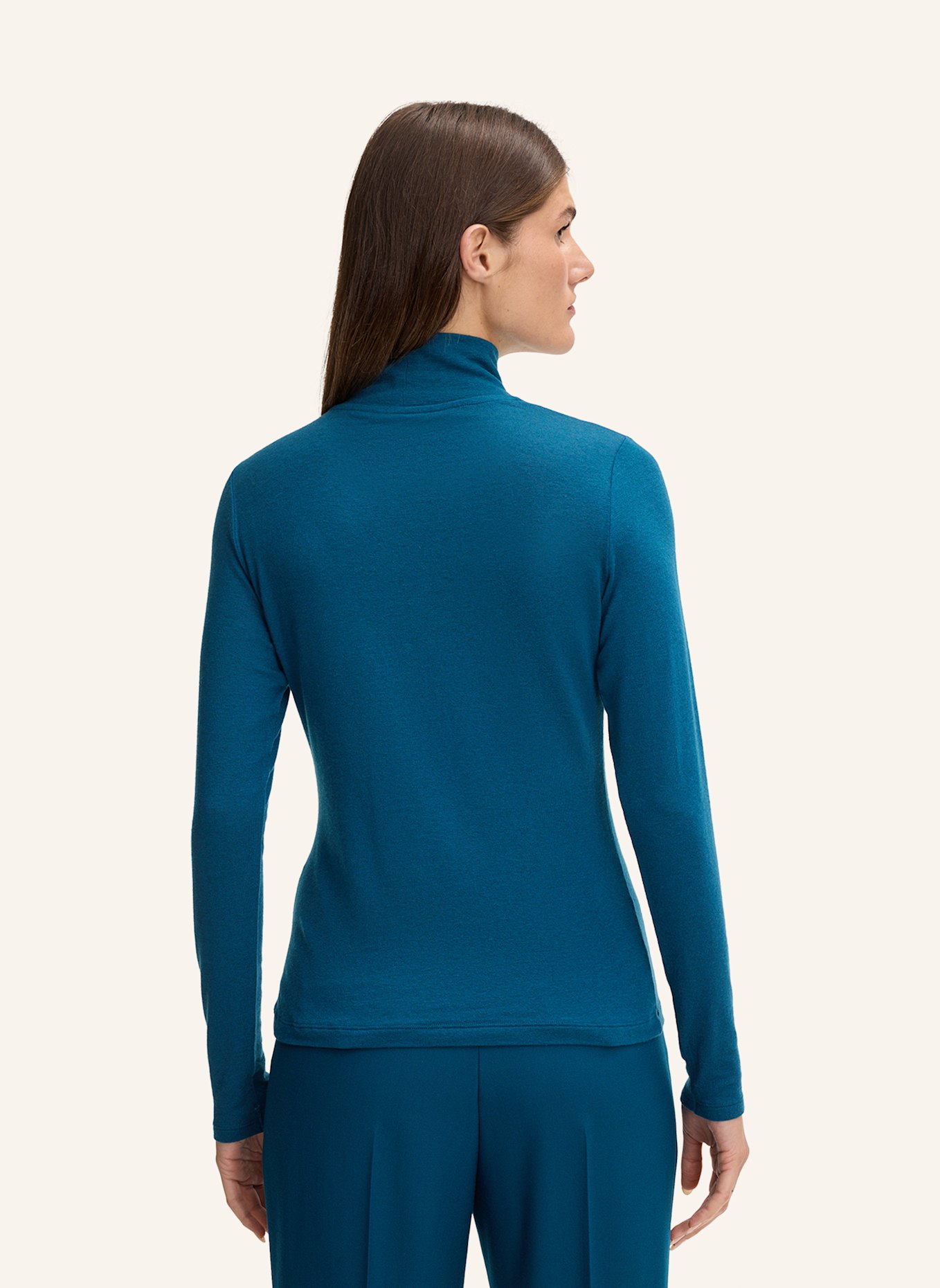 windsor. Rollkragenshirt: PETROL