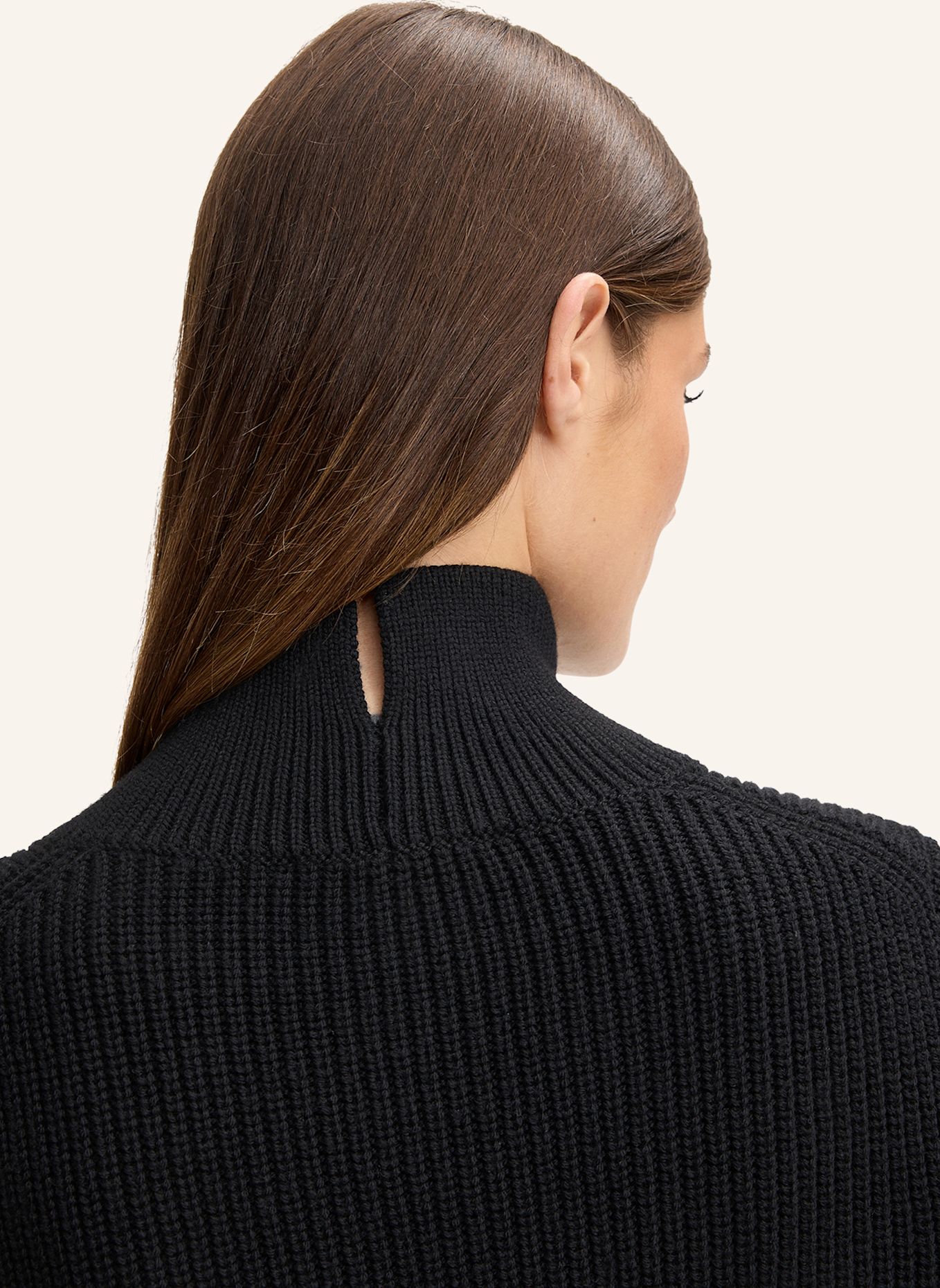 windsor. Pullover aus Merinowolle: SCHWARZ