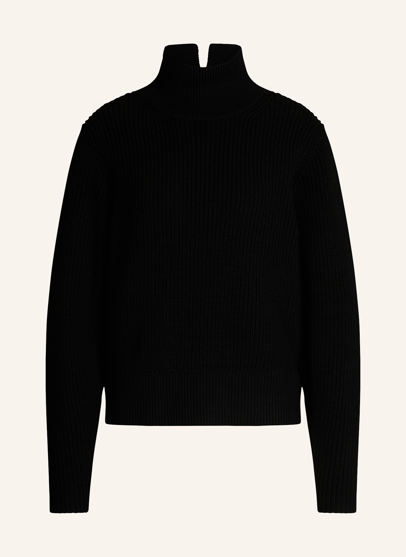 windsor. Pullover aus Merinowolle: SCHWARZ