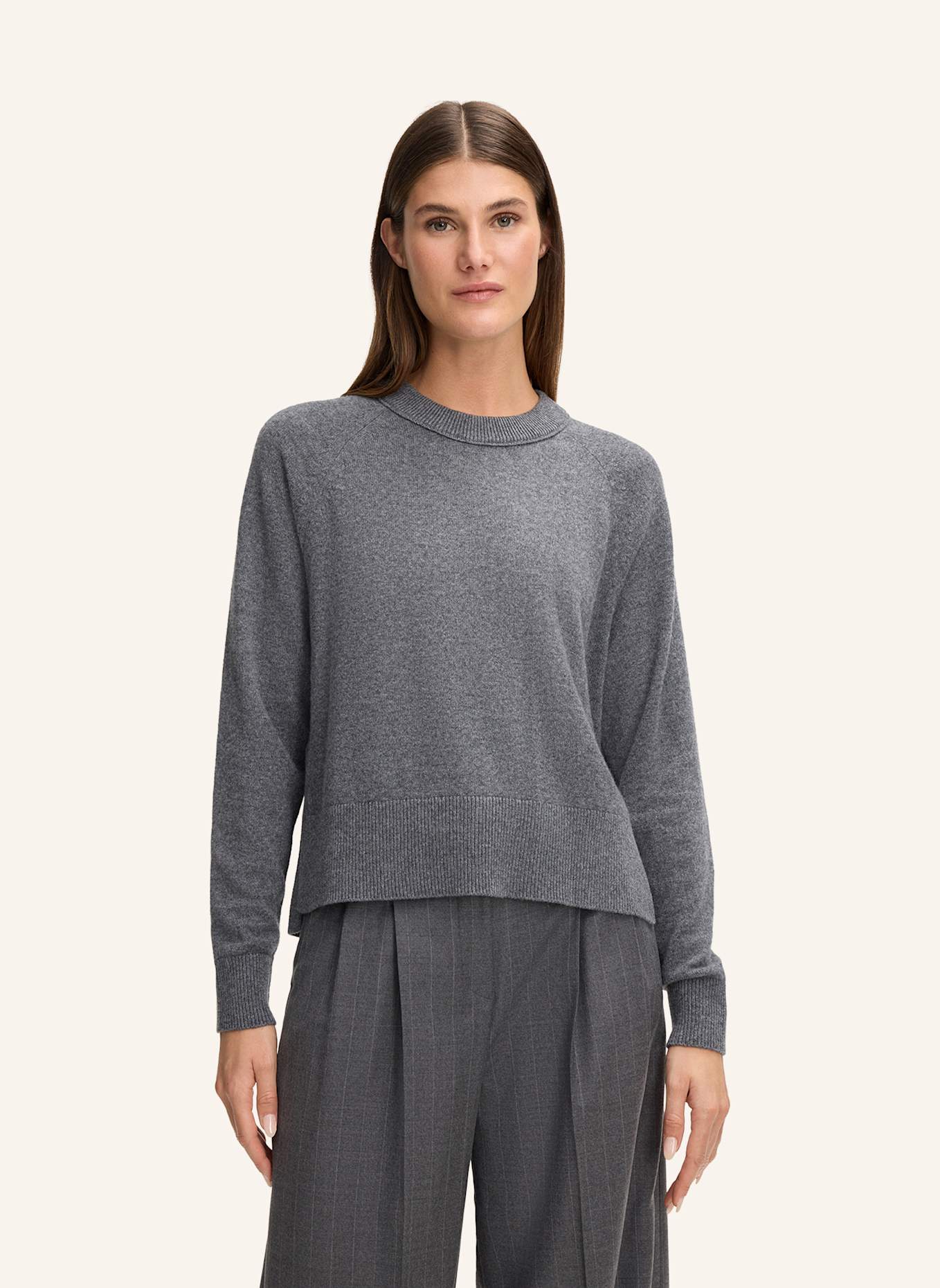 windsor. Cashmere-Pullover: GRAU