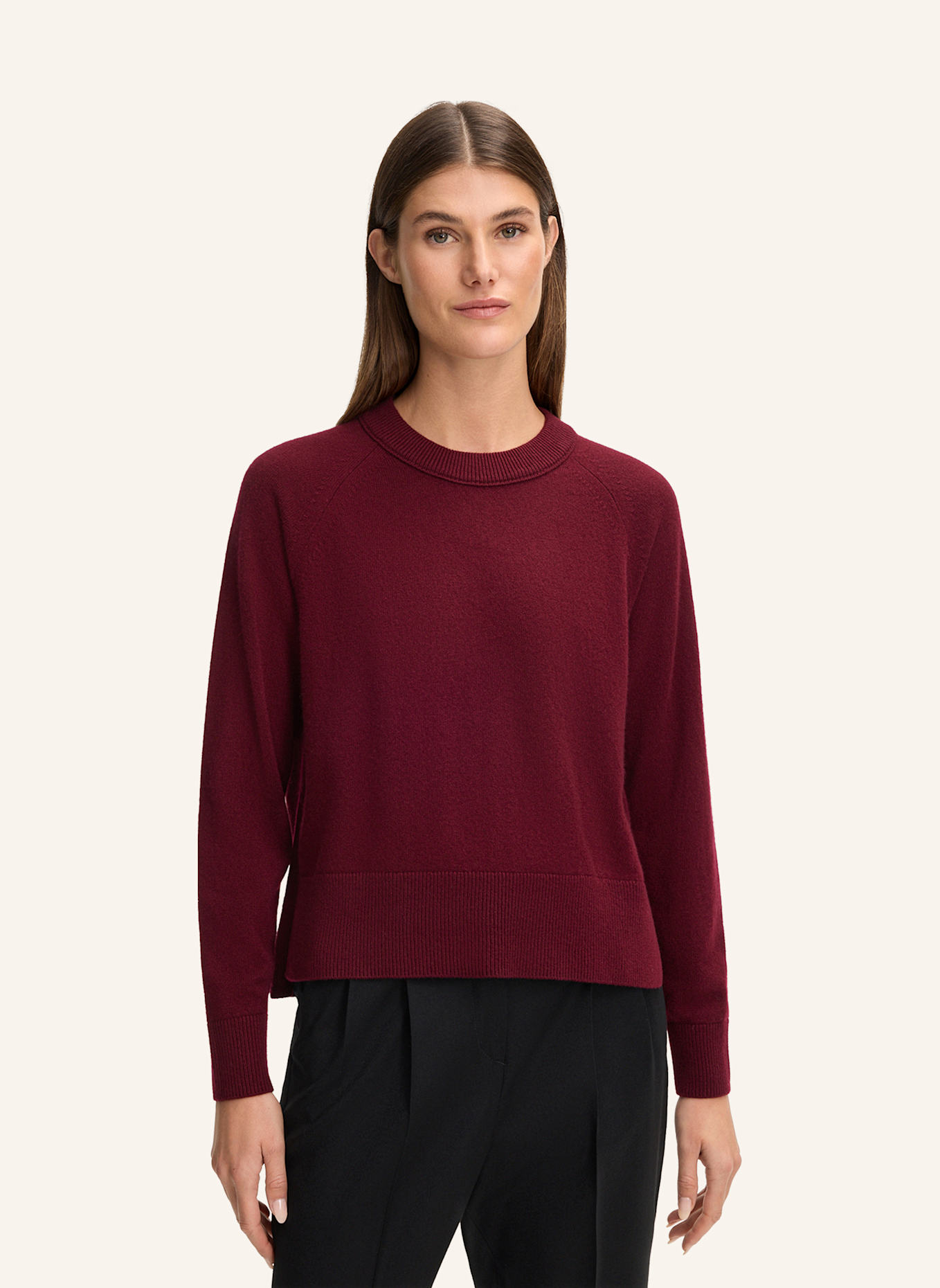 windsor. Cashmere-Pullover: ROT