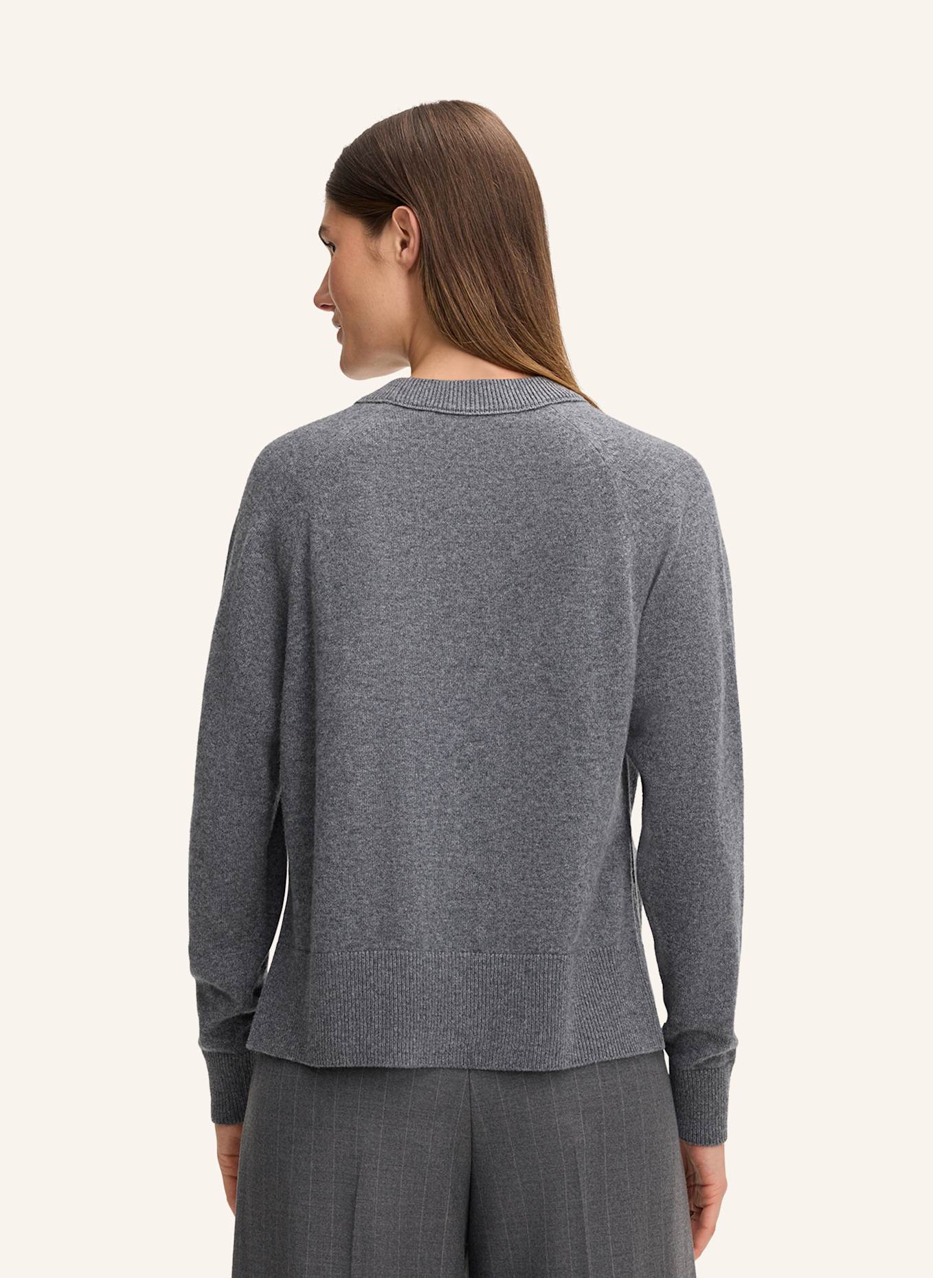 windsor. Cashmere-Pullover: GRAU