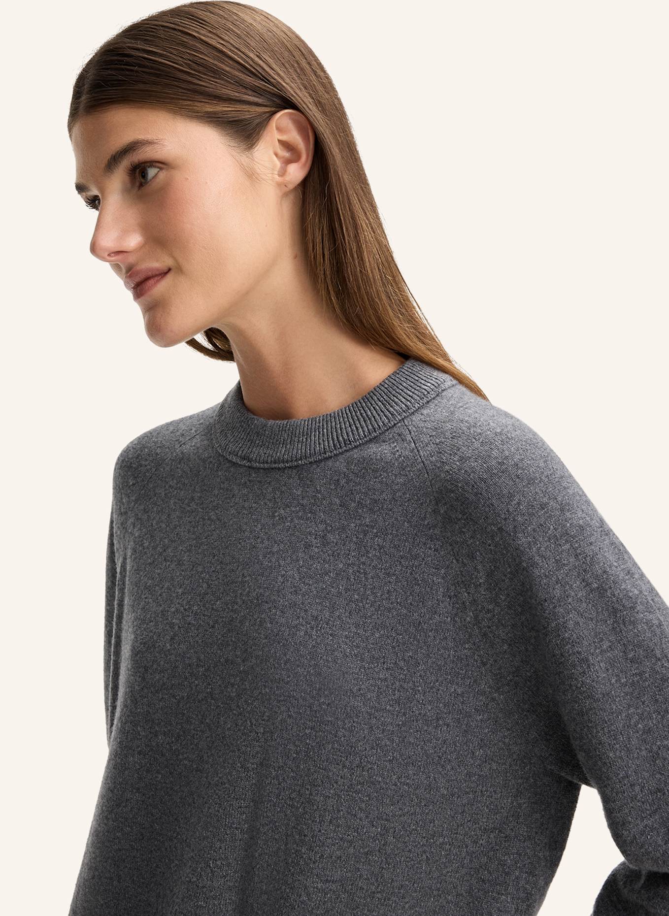 windsor. Cashmere-Pullover: GRAU