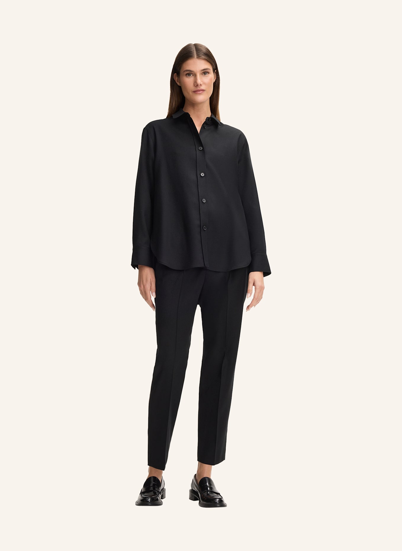 windsor. Bundfaltenhose: SCHWARZ