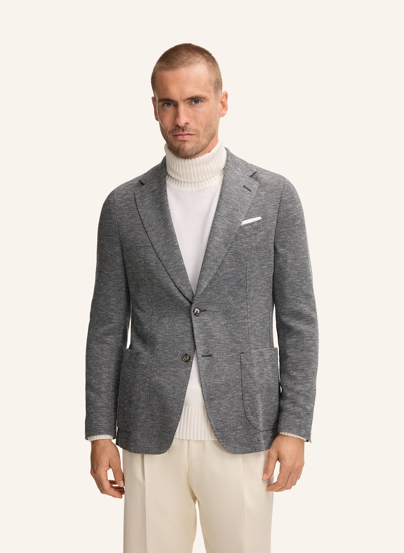 windsor. Sakko Shaped Fit: SCHWARZ/ GRAU