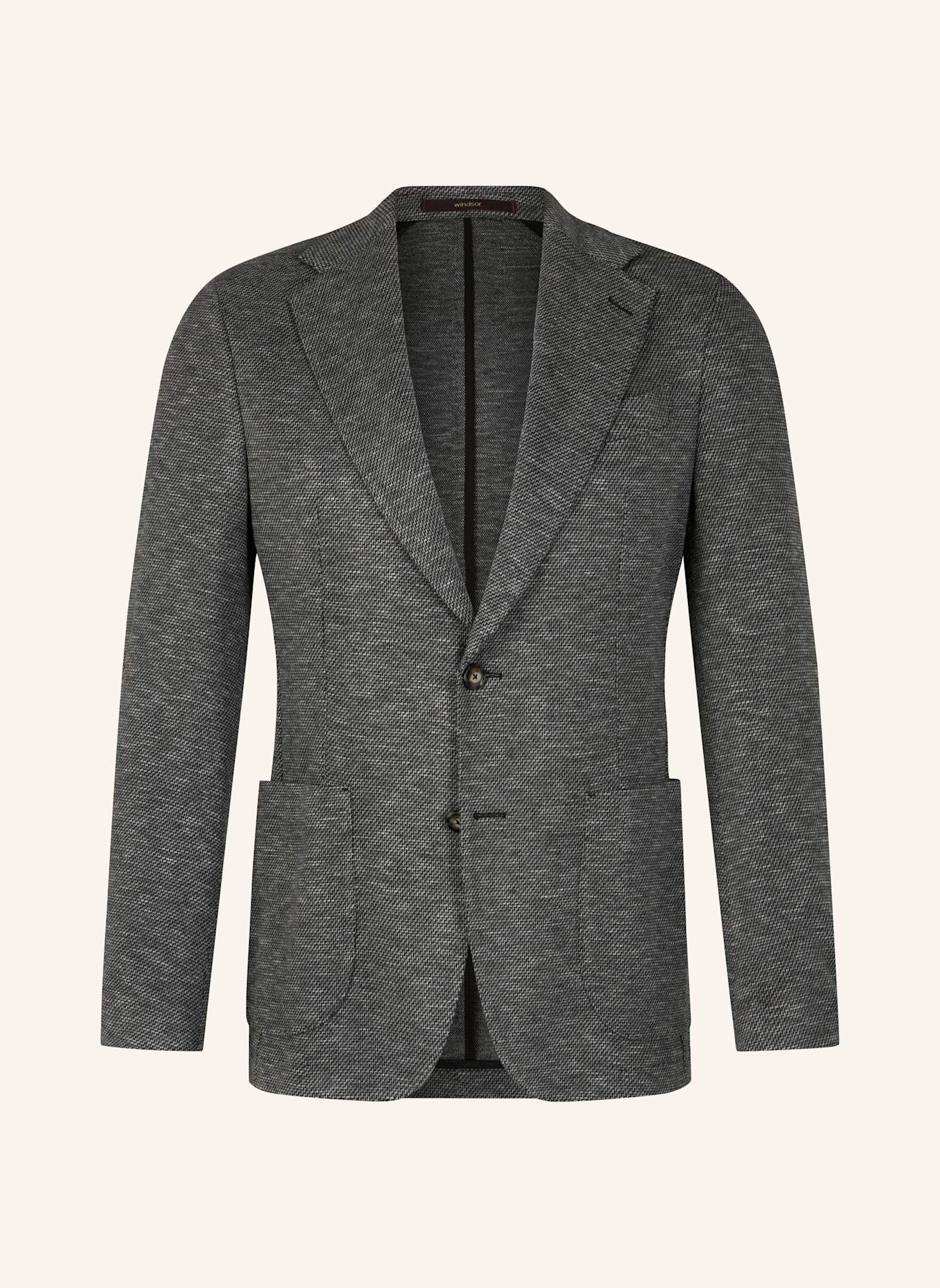 windsor. Sakko Shaped Fit: SCHWARZ/ GRAU