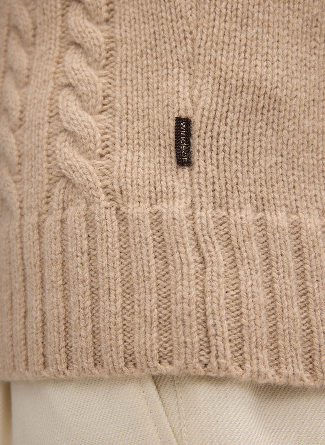 windsor. Strickpullover: BEIGE