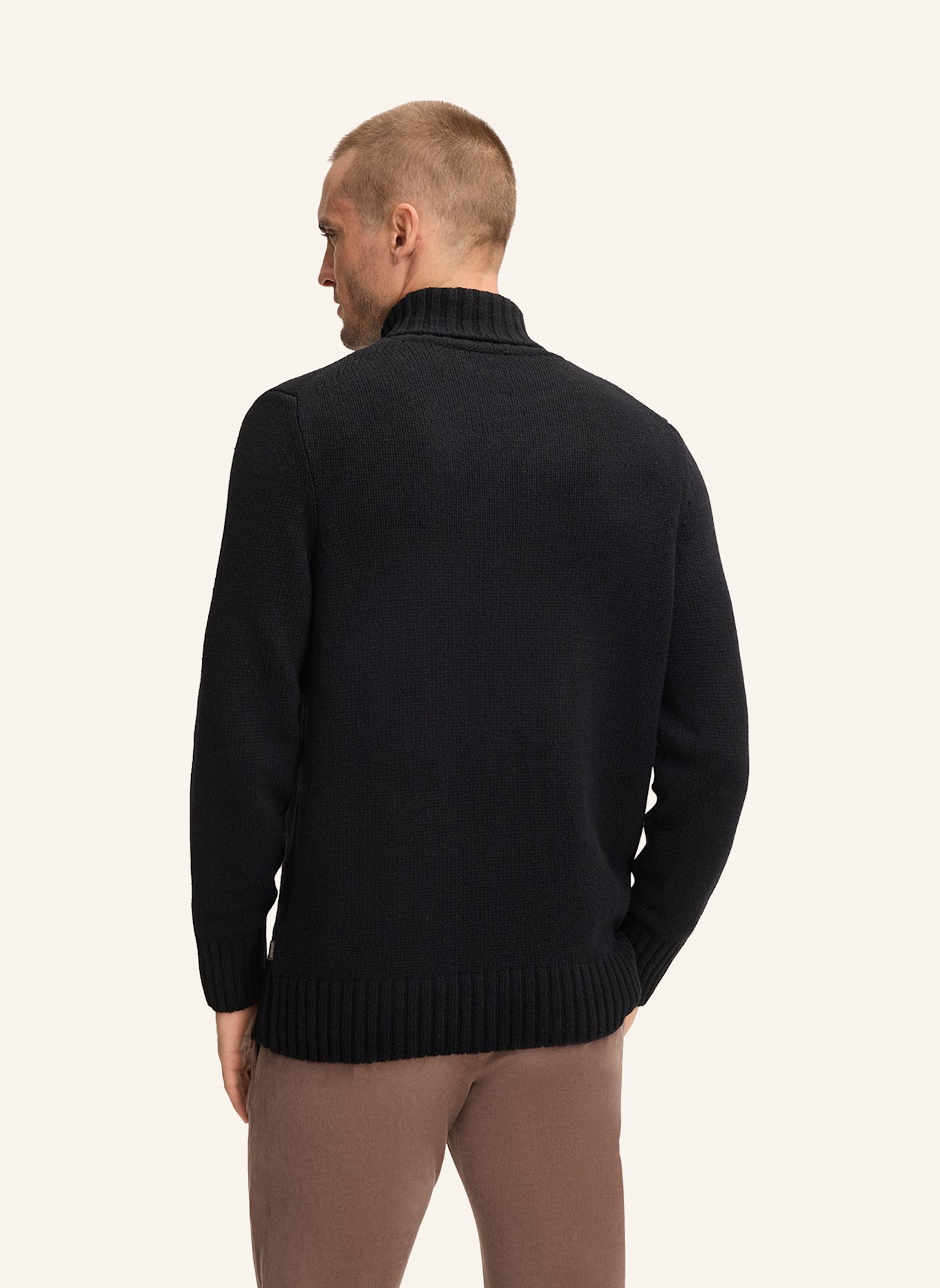 windsor. Cashmere-Rollkragenpullover ECOSIO: SCHWARZ